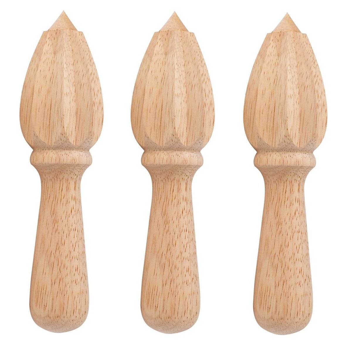 HIC 6" Wooden Citrus Juicer Reamer - Extracts from Lemons Limes Citrus Fruits