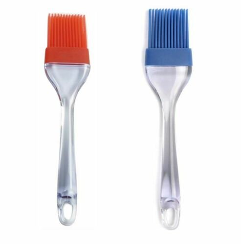 Norpro Flat Silicone Bristle Head Sauce Basting Brush - Red or Blue