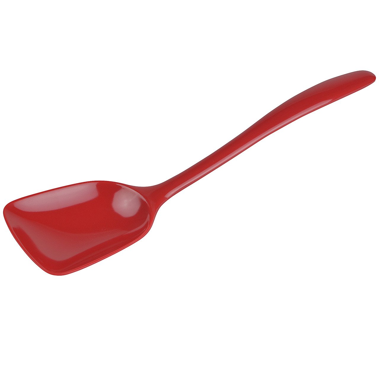 Gourmac 11" Flat-Front Melamine Spoon, BPA-Free Heat Resistant Serving Spoon