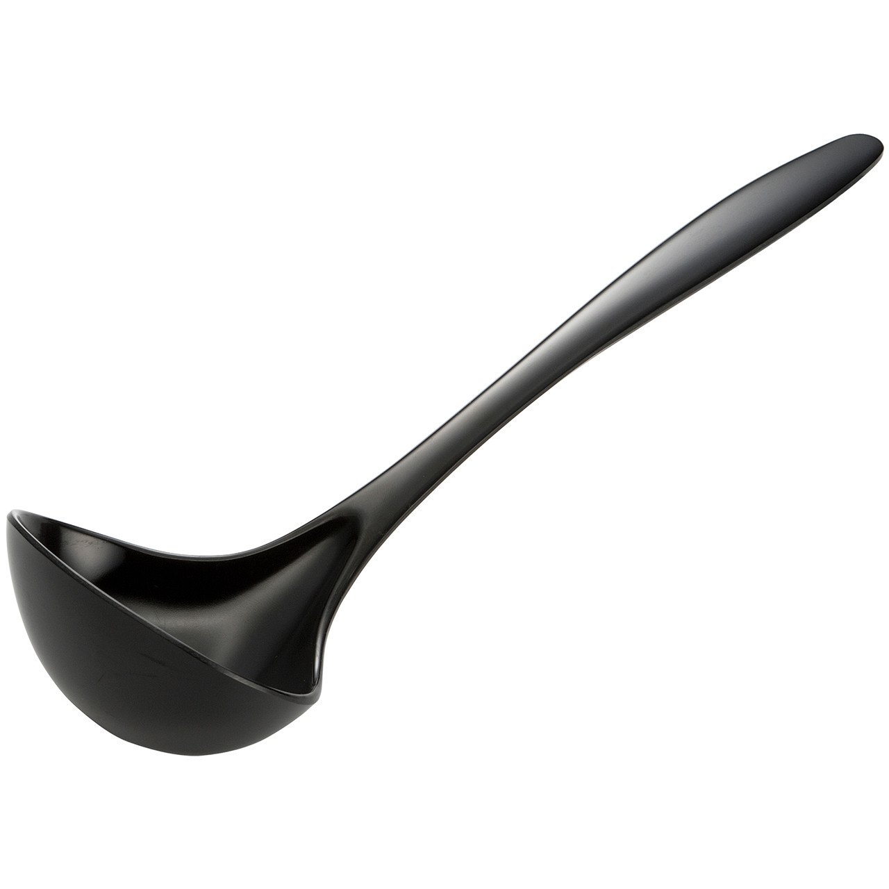 Gourmac Melamine 11" Soup Ladle, BPA Free and Heat Resistant Serving Spoon