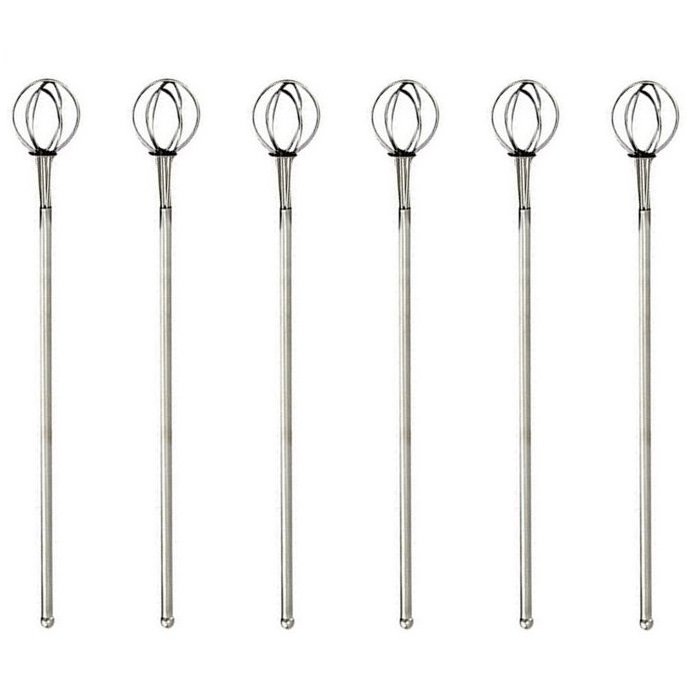 Norpro 8 Stainless Steel Cocktail Whisk - Bar Drink Stirring Mixing  Stirrer 12 Pack