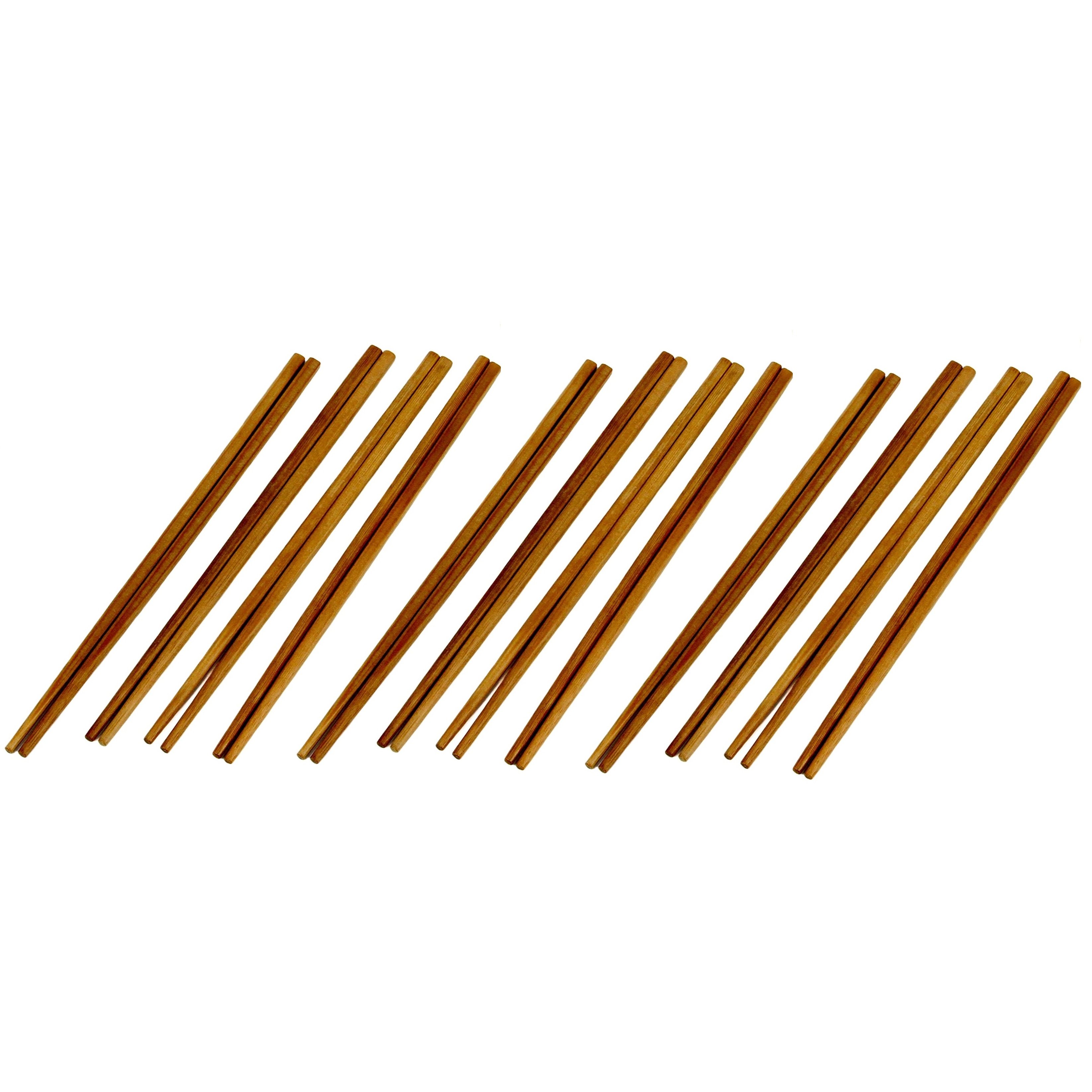 Chef Craft 9.5" Long Reusable Natural Bamboo Chopsticks Set - 4 Pair - Picture 6 of 6
