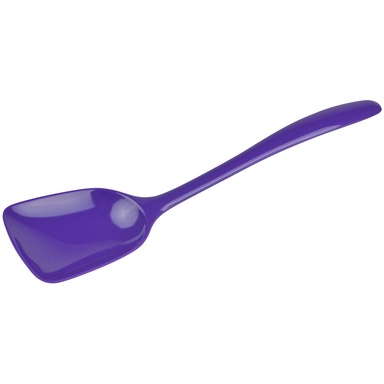 Gourmac 11" Flat-Front Melamine Spoon, BPA-Free Heat Resistant Serving Spoon