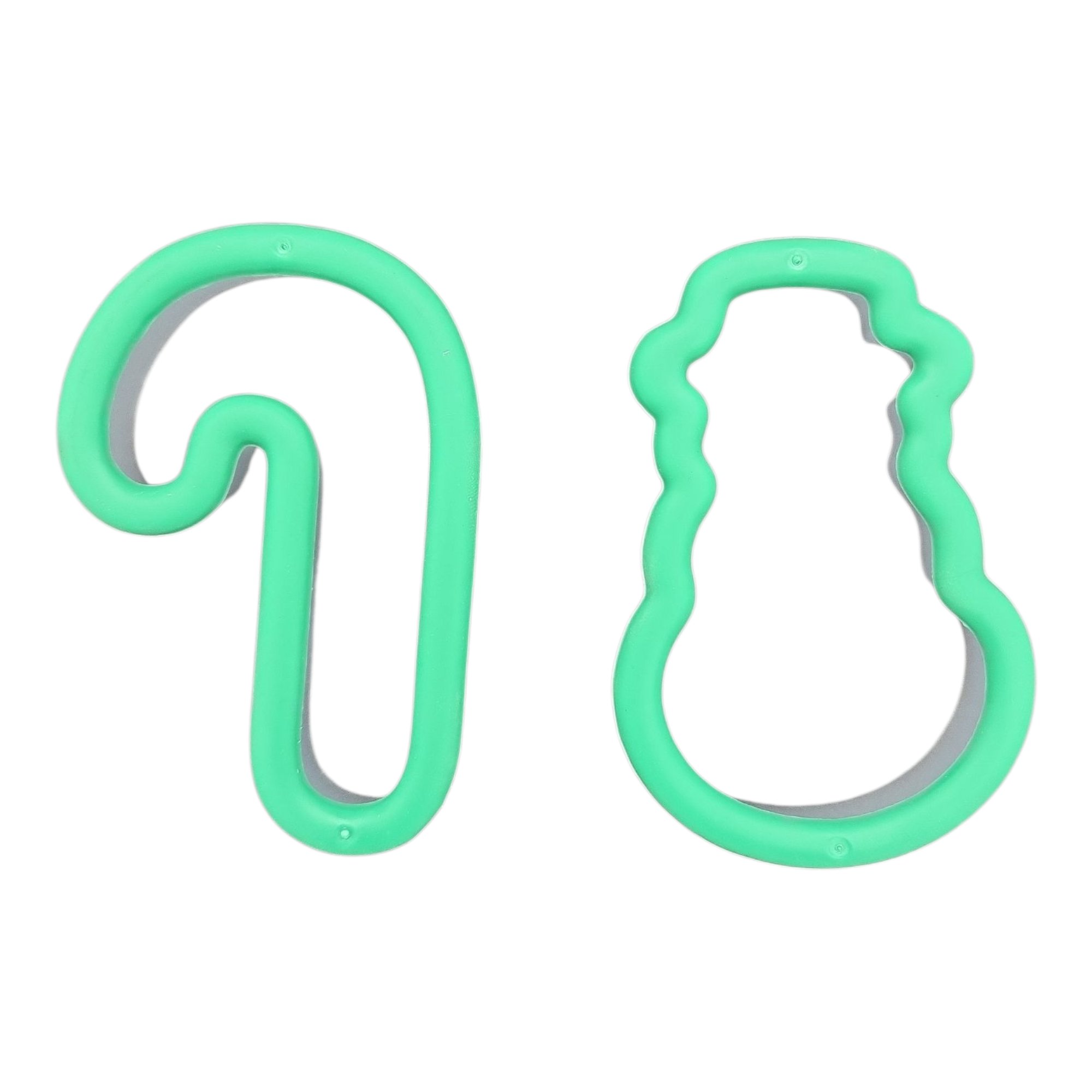 Christmas Shaped Cookie Cutters Set, BPA-Free Plastic with Comfort Grip