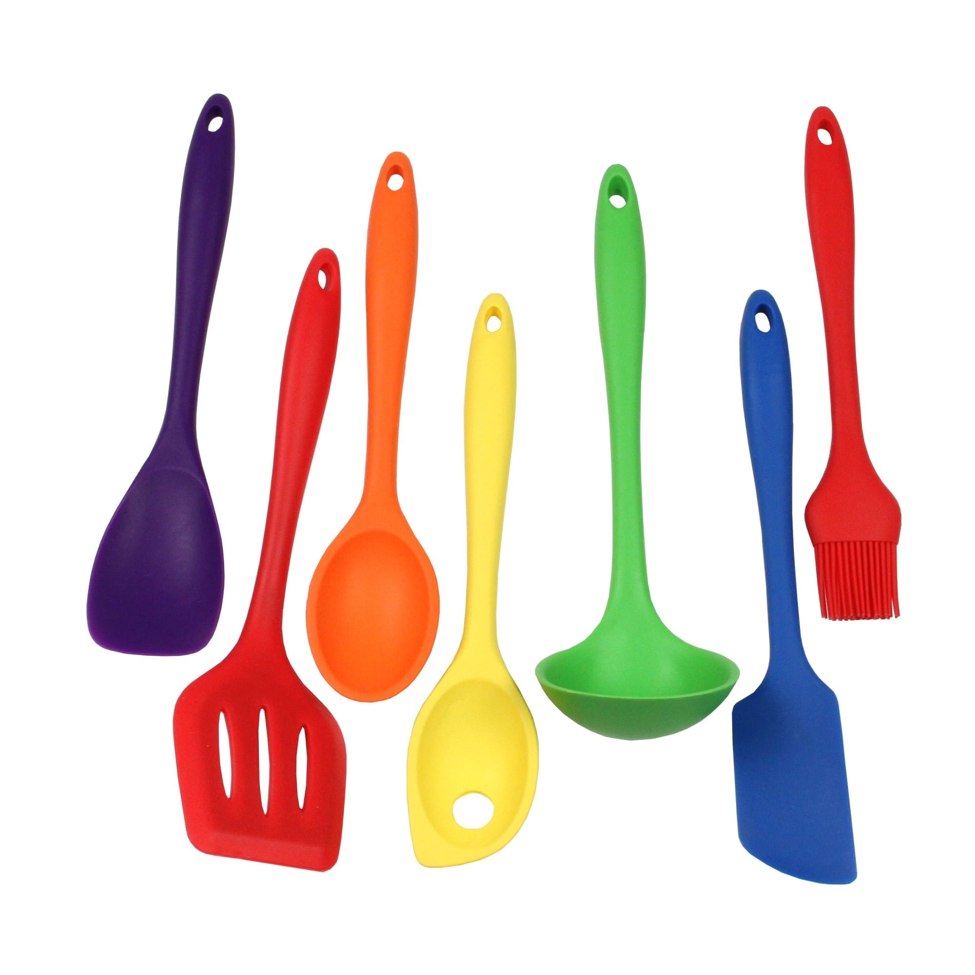Chef Craft 7 Piece Premium Silicone Kitchen Tool and Utensil Set - 11 Colors - Picture 25 of 35