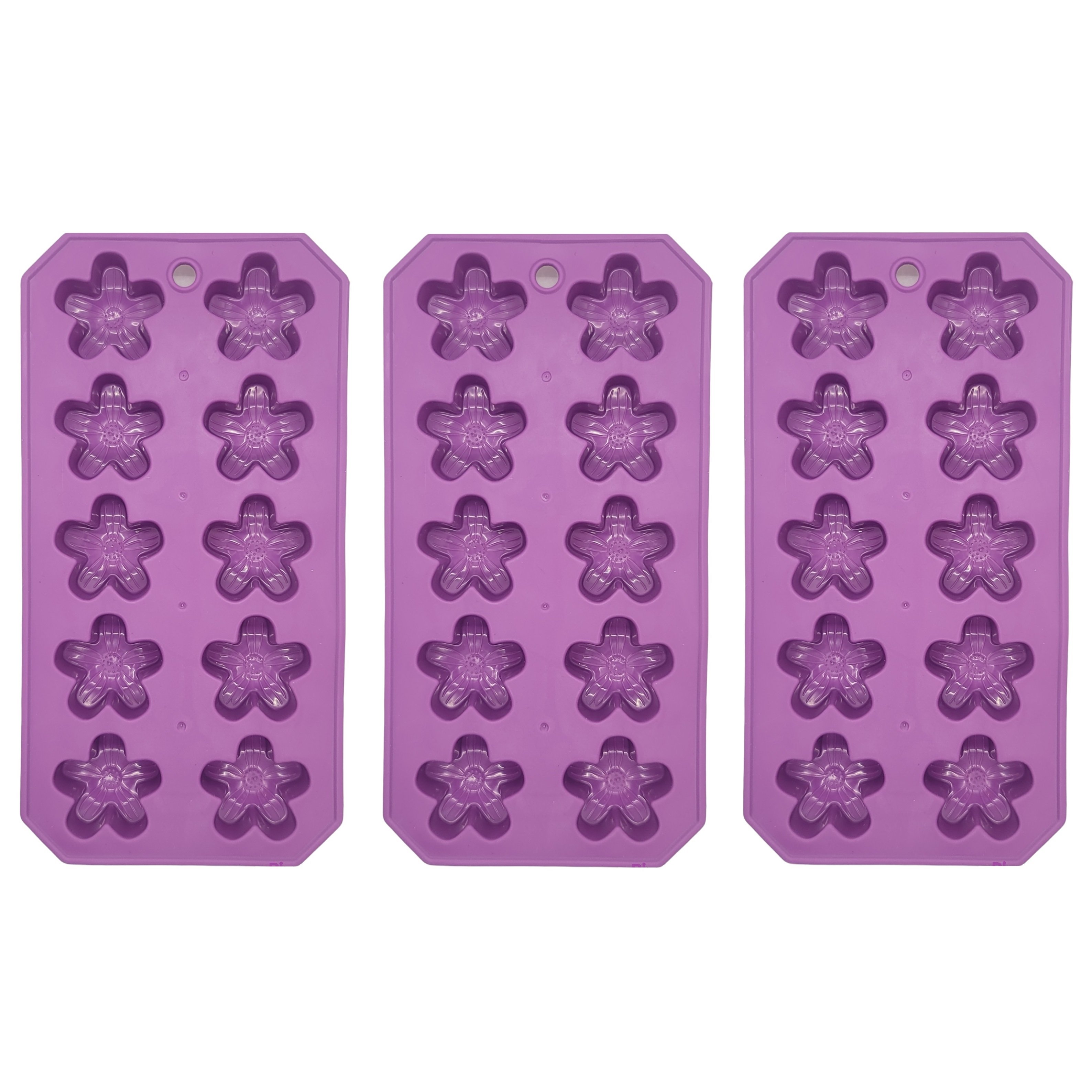 Chef Craft Flexible Thermoplastic 10-Cube Ice Cube Tray - Fun Flower S –  Handy Housewares