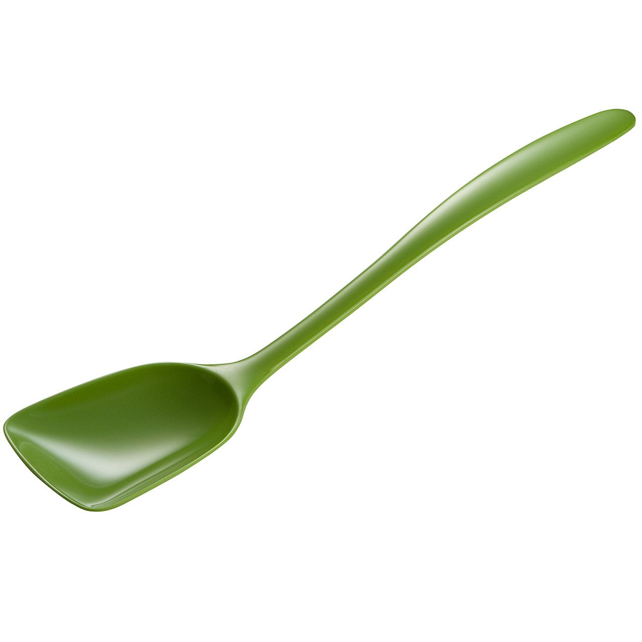 Gourmac 11" Flat-Front Melamine Spoon, BPA-Free Heat Resistant Serving Spoon