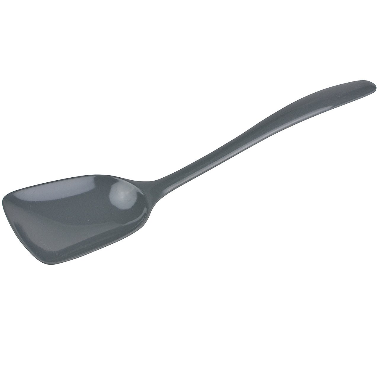 Gourmac 11" Flat-Front Melamine Spoon, BPA-Free Heat Resistant Serving Spoon