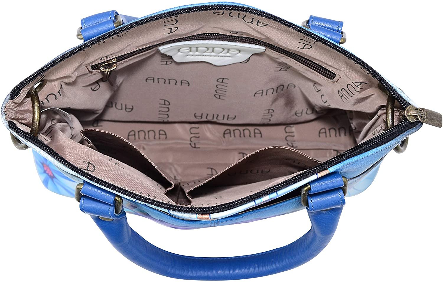 Anna by Anuschka Small Satchel w Cross Body Strap - Picture 13 of 13