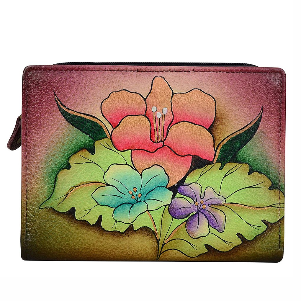 Anna by Anuschka Womens Clutch Wallet Leather 