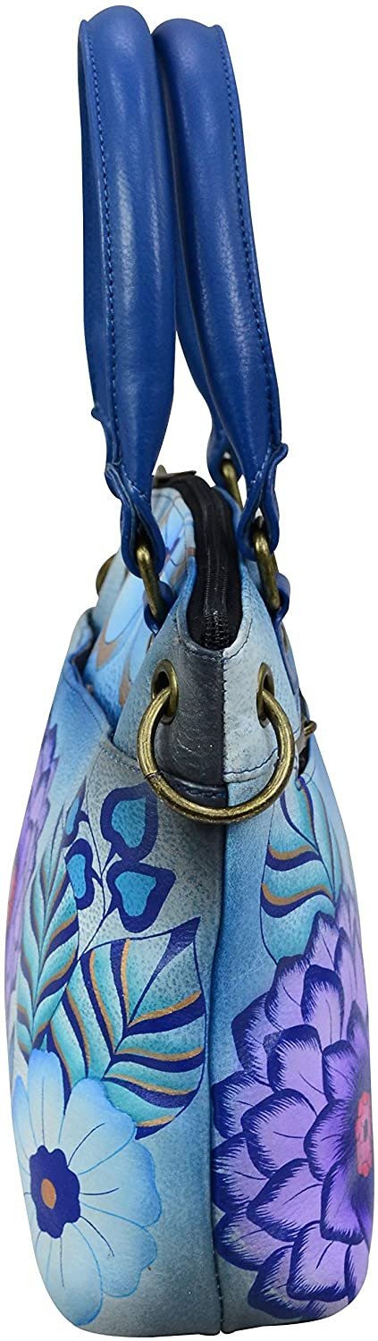 Anna by Anuschka Small Satchel w Cross Body Strap - Picture 11 of 13