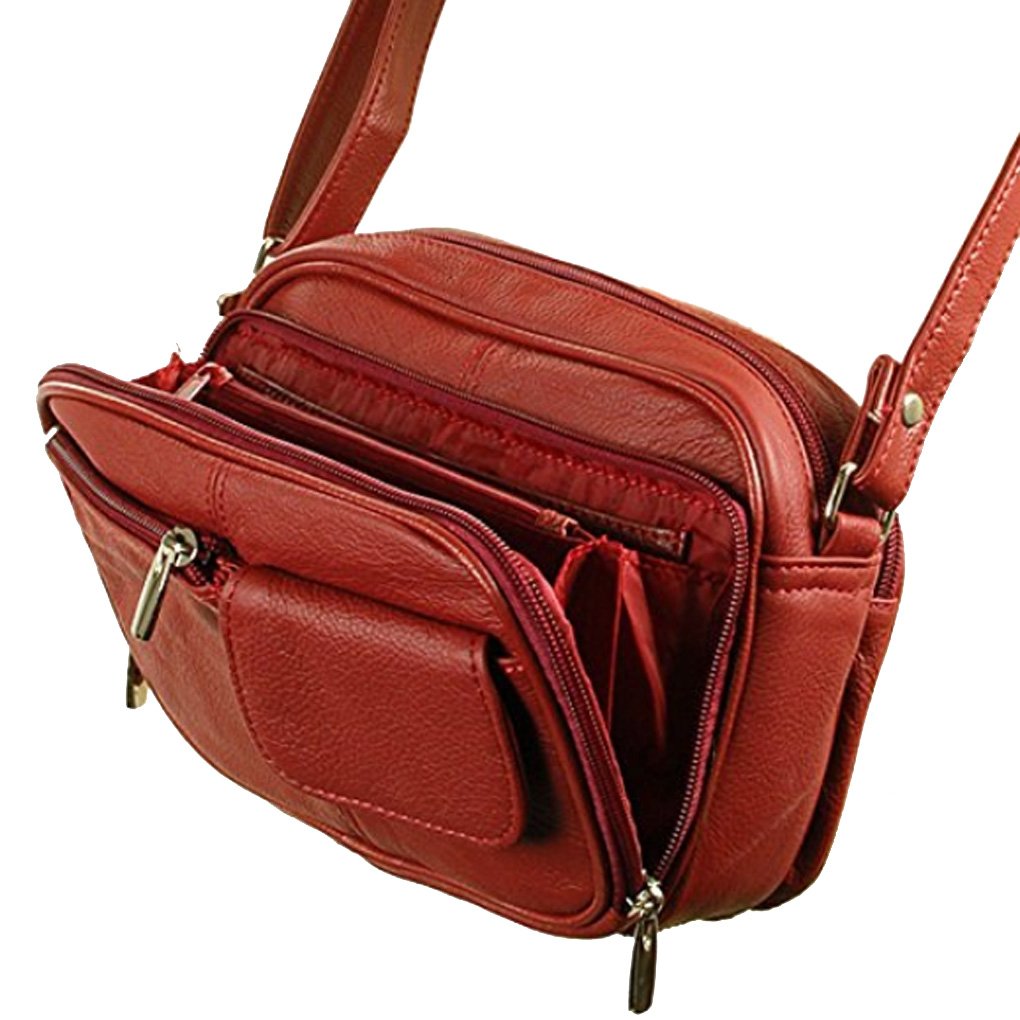 Details about   Whipstitch SILVERFEVER Leather Womens Shoulder Bag Cross Body Organizer Handbag 