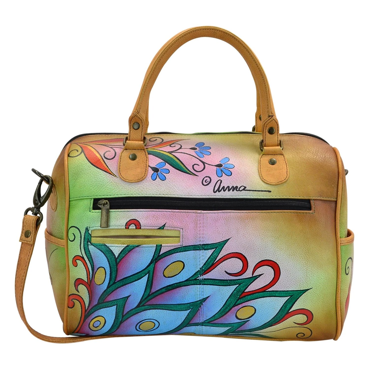 Anna by Anuschka Women's Satchel Zip Around Doctors Handbag LNWT - Picture 10 of 13