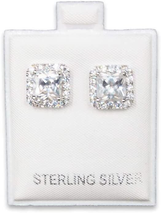 White Puff Pad Earring Card 100pc - 4 Styles Available - Picture 9 of 9