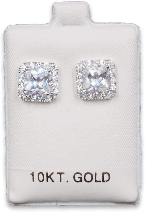 White Puff Pad Earring Card 100pc - 4 Styles Available - Picture 6 of 9