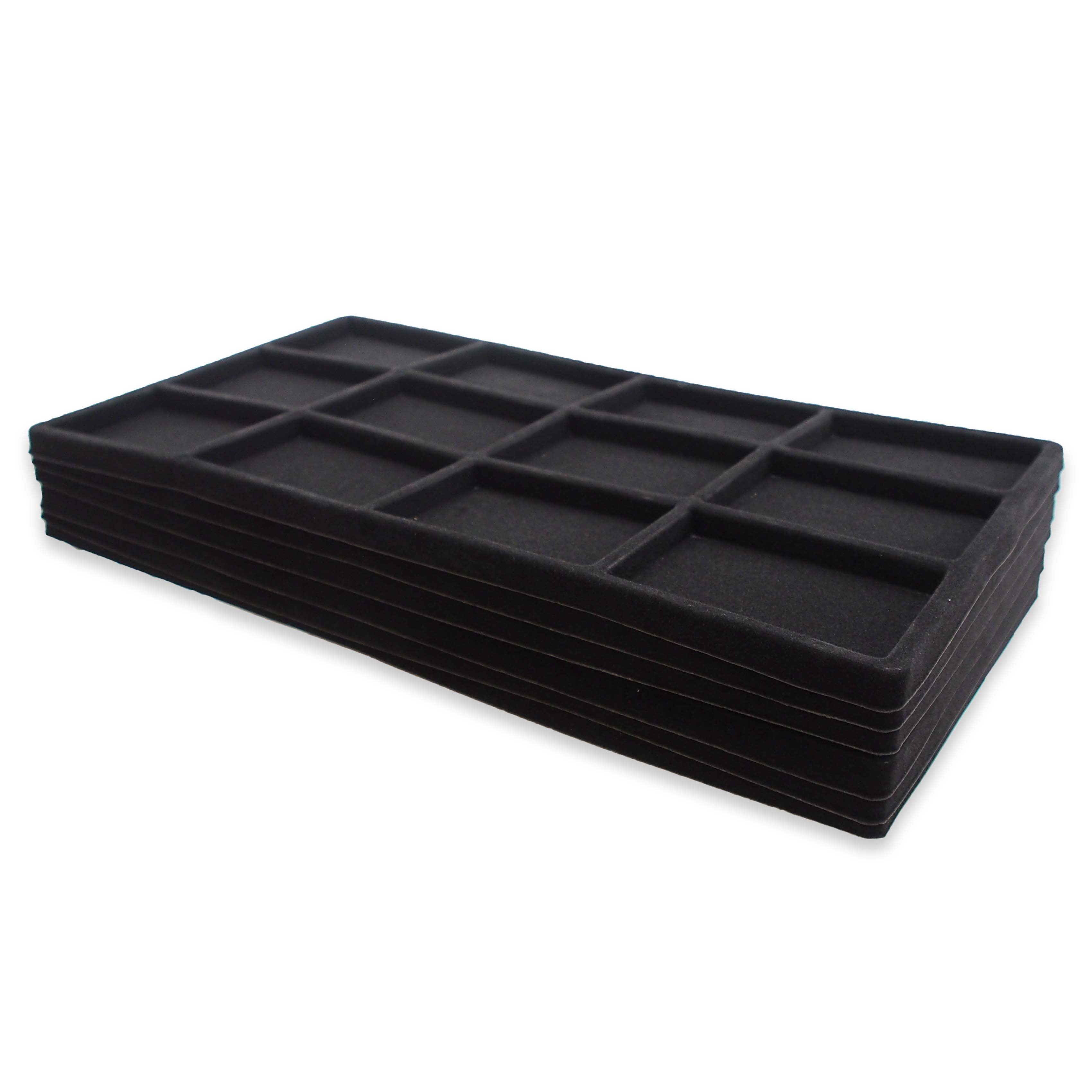 N'icePackaging - 12 Steckplätze (3 1/4" x 2 3/8") beflockte Lagerfacheinsätze - für... - Bild 22 von 25
