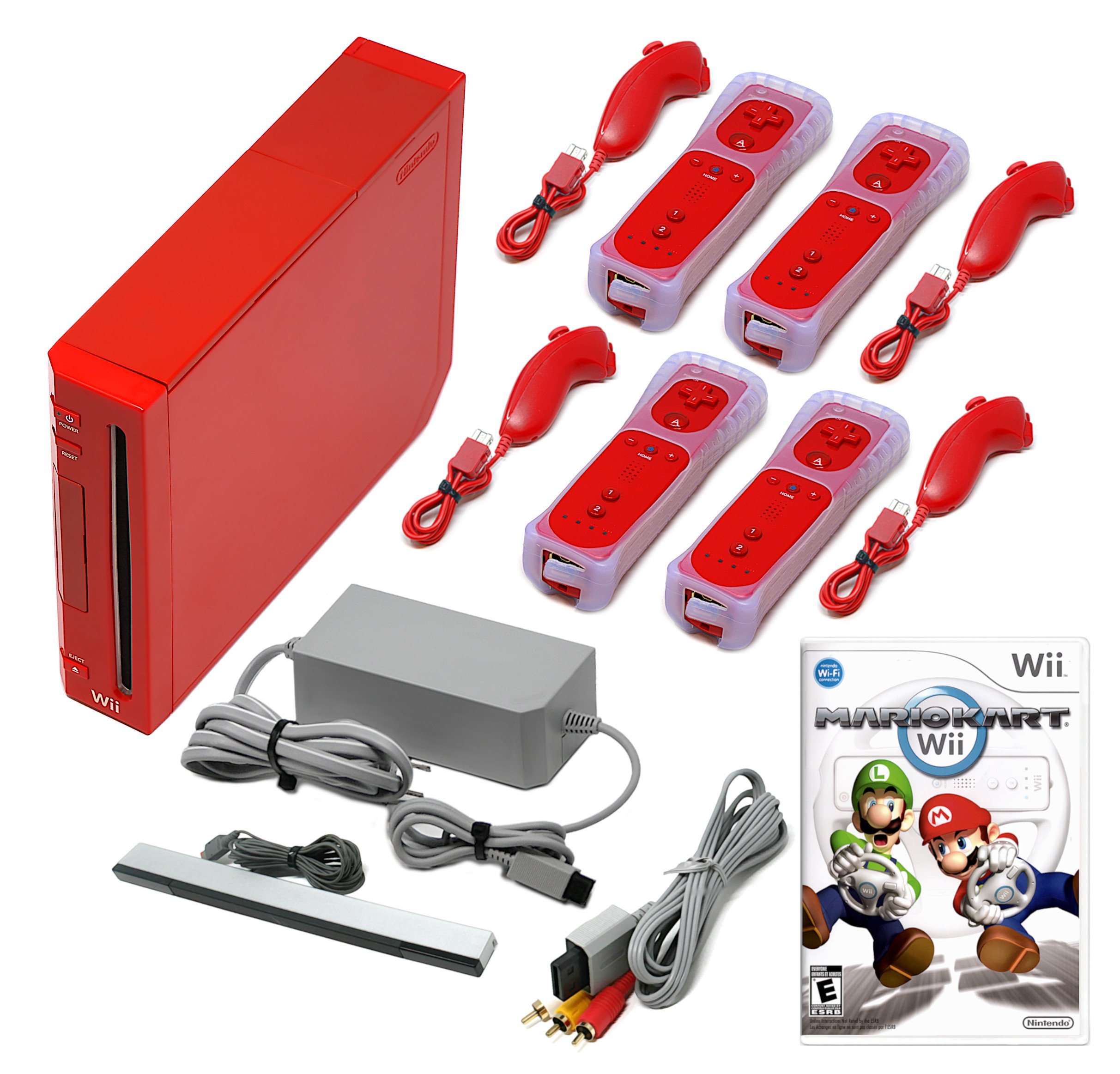 Console Wii Rossa + Telecomandi Voomwa + 1 anno di garanzia + Venditore USA - Foto 3 di 17