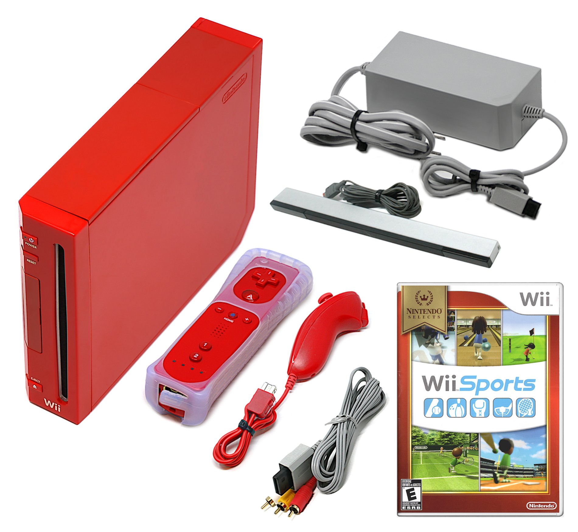 Nintendo Wii Game Console + Pick 1-4 Remotes, Wii Sports, Mario Kart & More