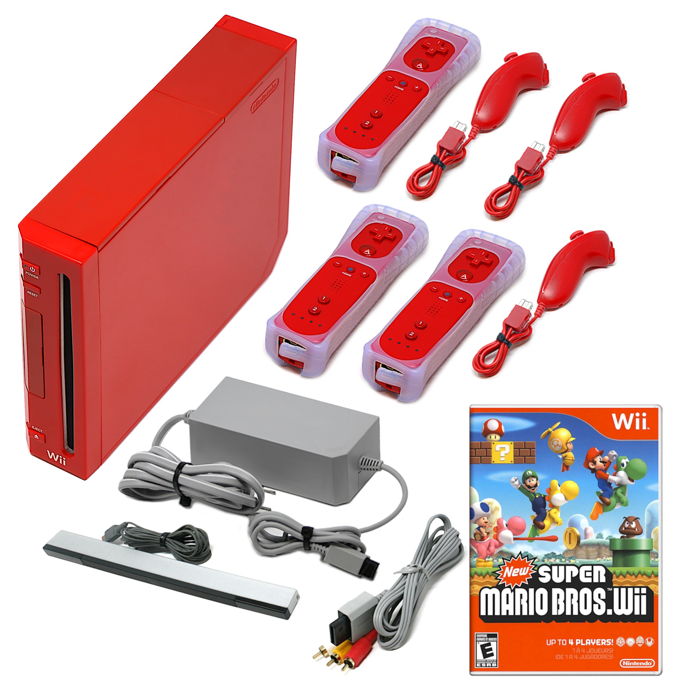 Console Wii Rossa + Telecomandi Voomwa + 1 anno di garanzia + Venditore USA - Foto 8 di 17