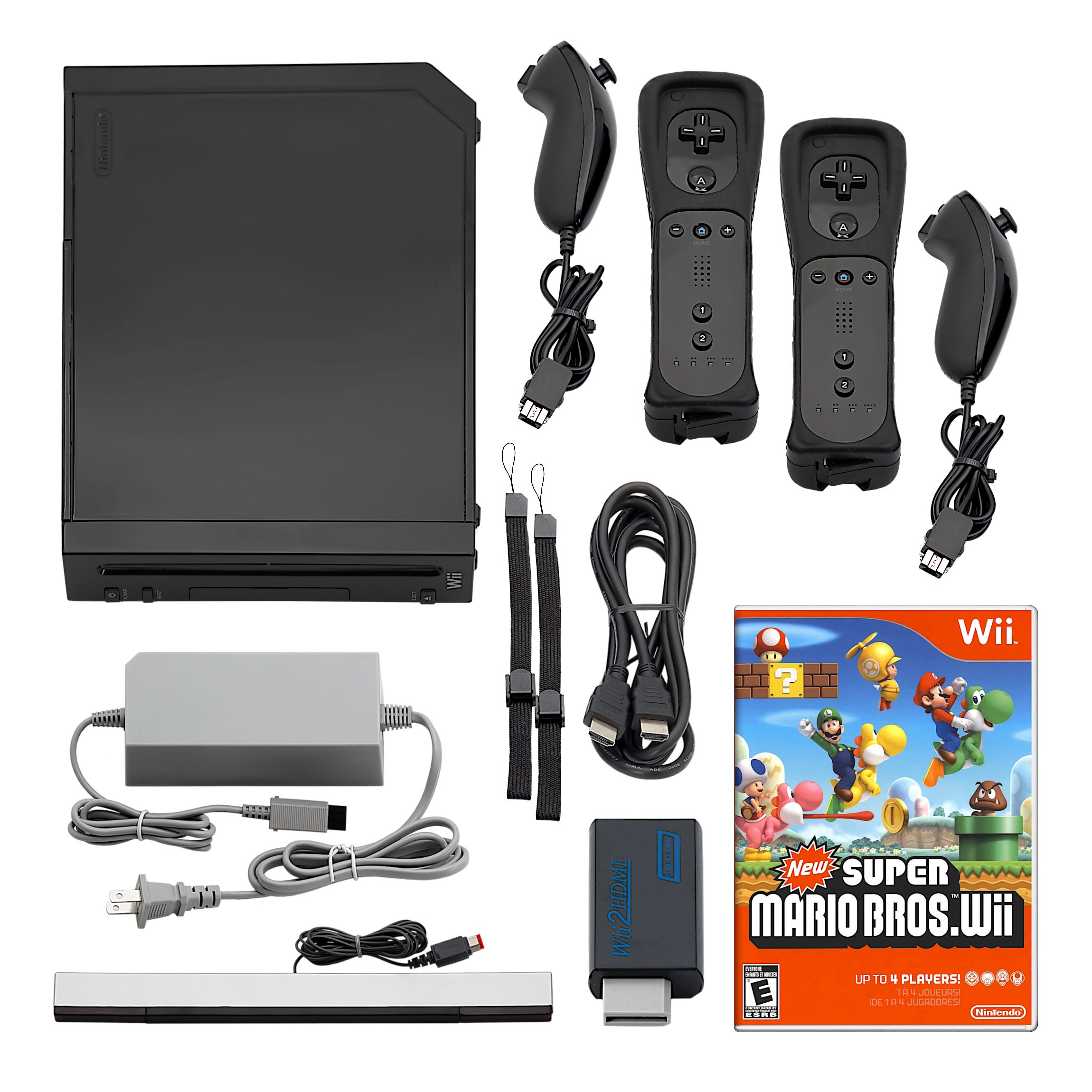 Nintendo Wii Console HD + Plays GameCube + Pick 1-4 Remotes, Wii