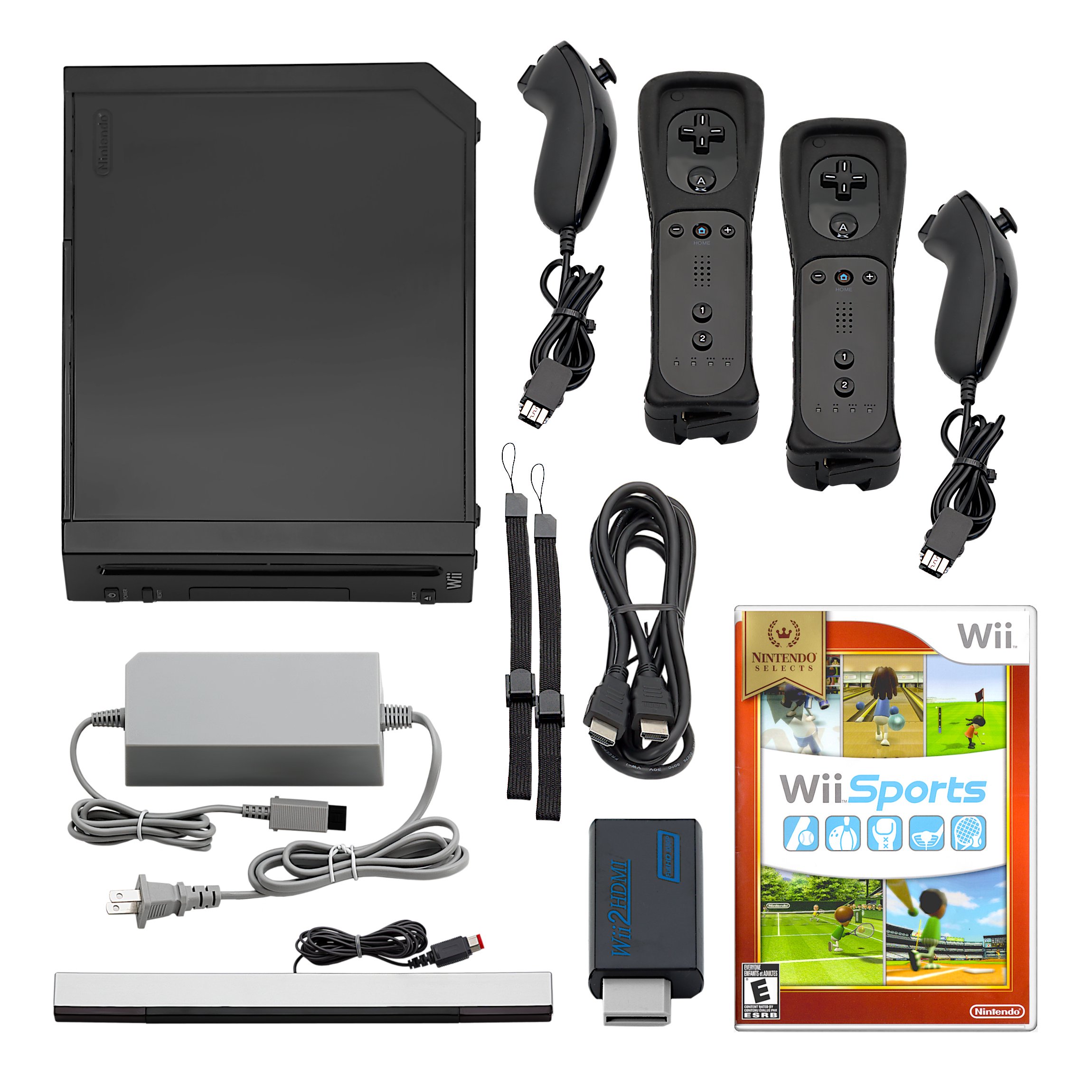 Nintendo Wii Console HD + Plays GameCube + Pick 1-4 Remotes, Wii Sports & More