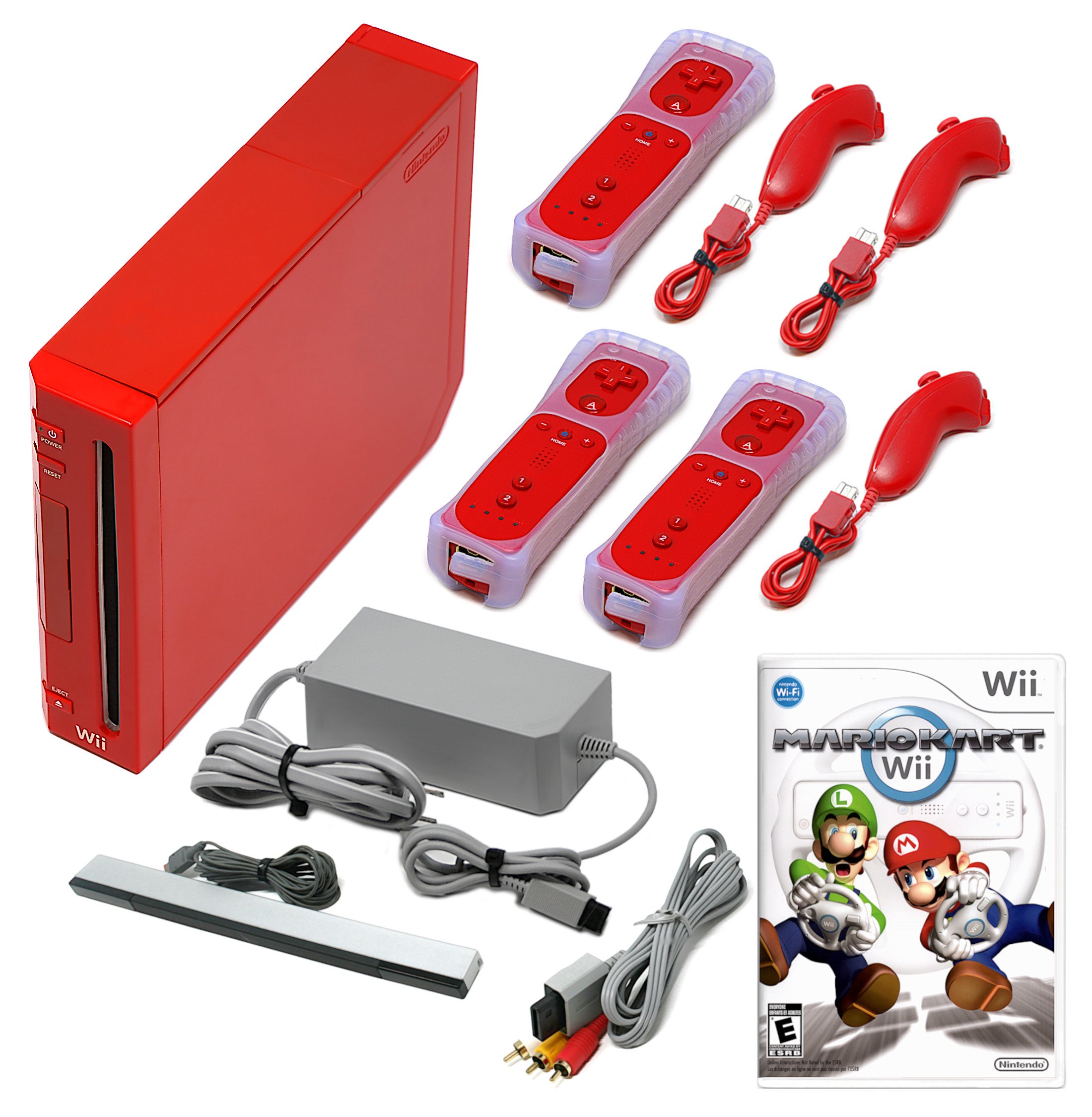 Console Wii Rossa + Telecomandi Voomwa + 1 anno di garanzia + Venditore USA - Foto 7 di 17