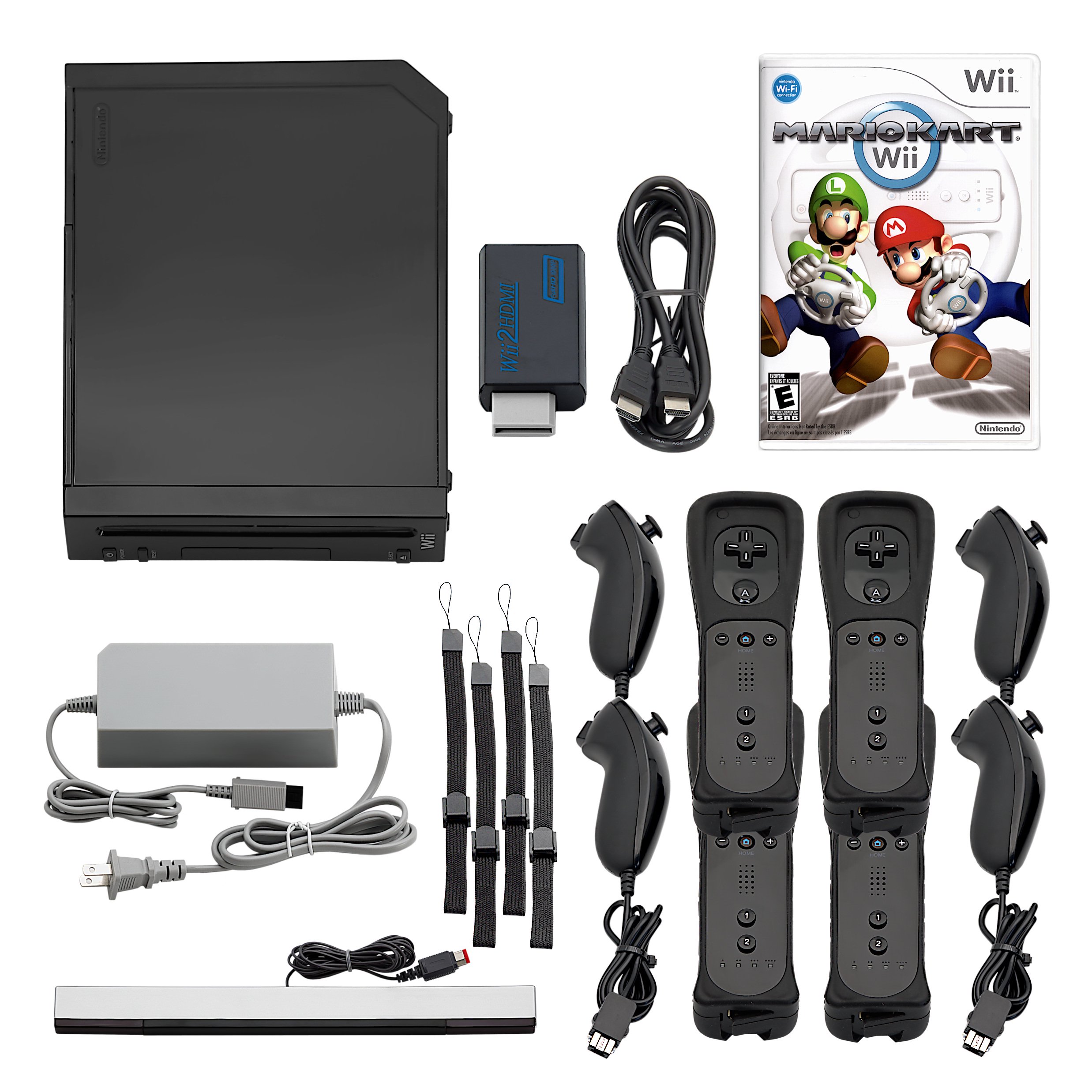 Nintendo Wii Console HD + Plays GameCube + Pick 1-4 Remotes, Wii