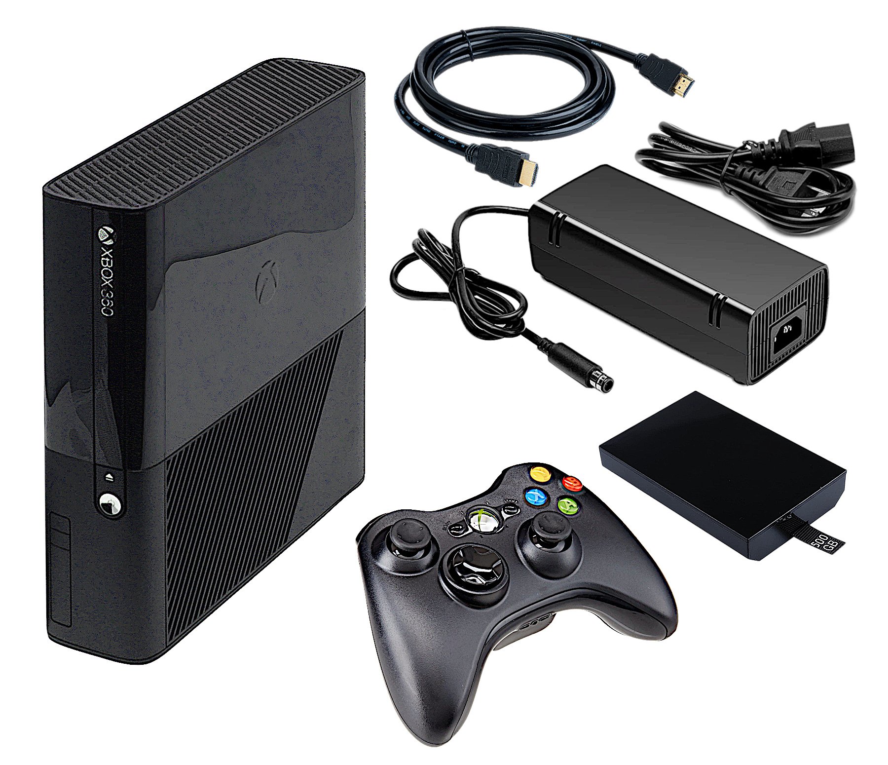 Authentic Xbox 360 Console System Black E + 4GB, 250GB, or 500GB + US Seller