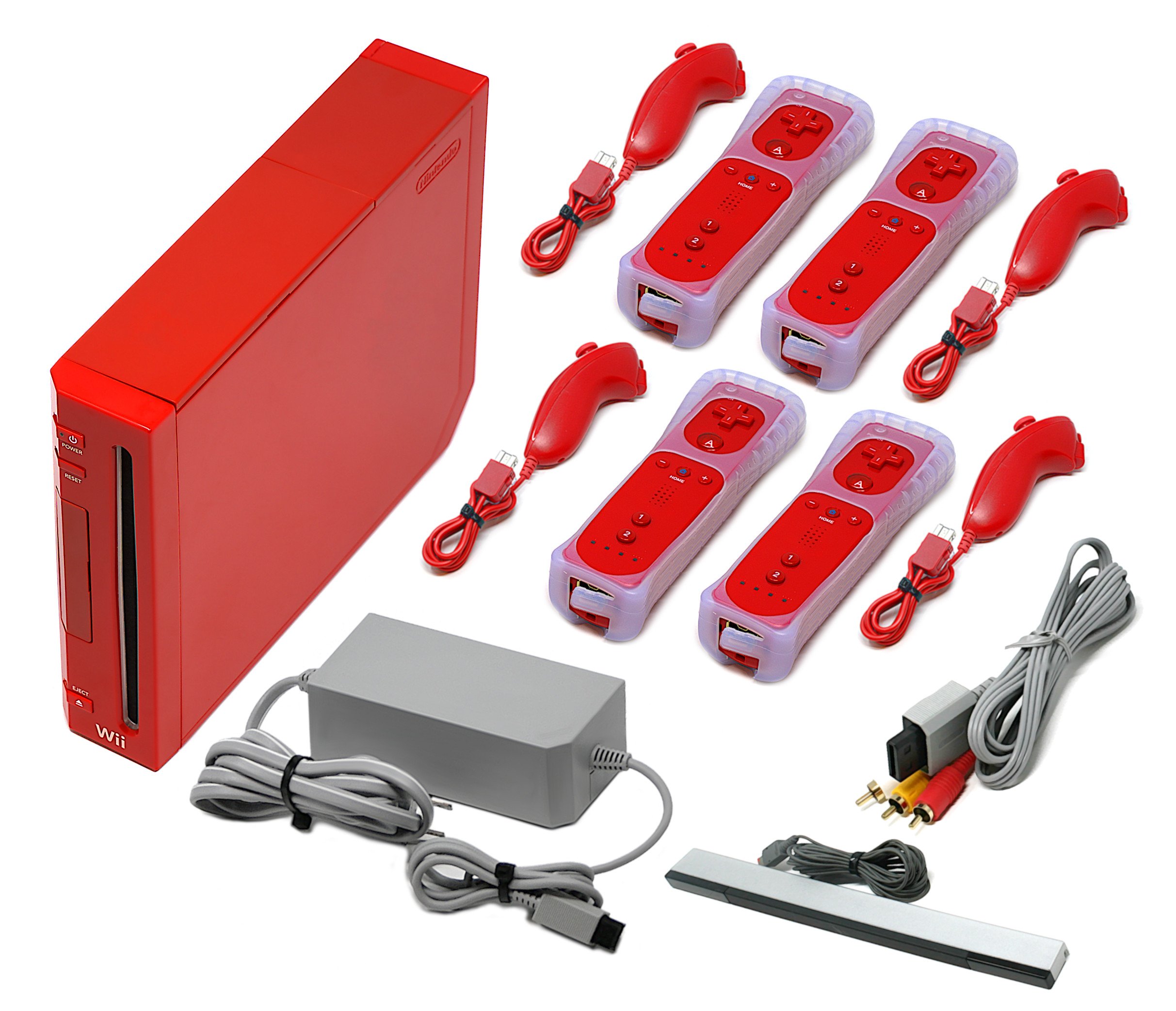 Console Wii Rossa + Telecomandi Voomwa + 1 anno di garanzia + Venditore USA - Foto 5 di 17