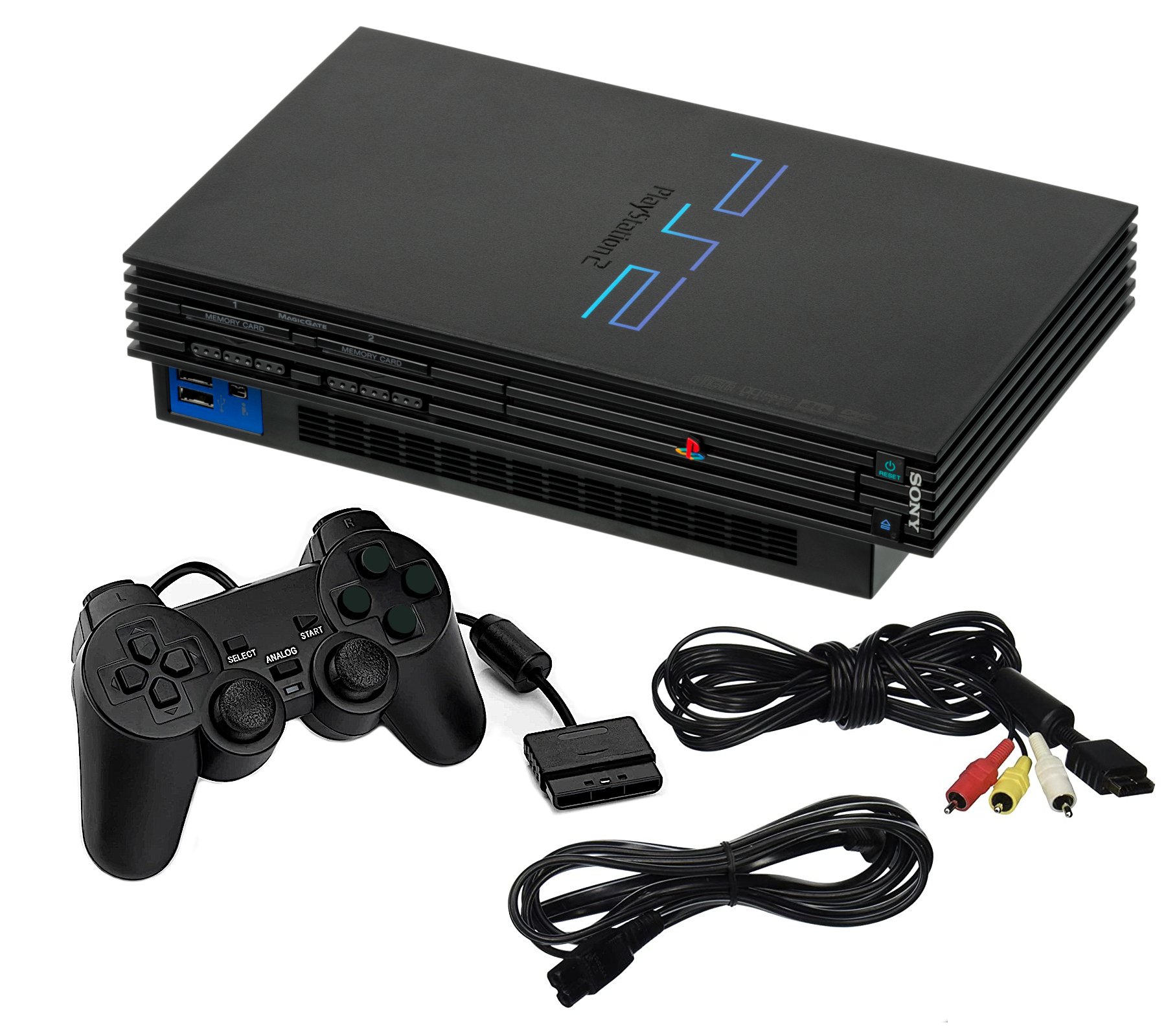 Restored Sony PlayStation 2 PS2 Game Console System (Refurbished) 