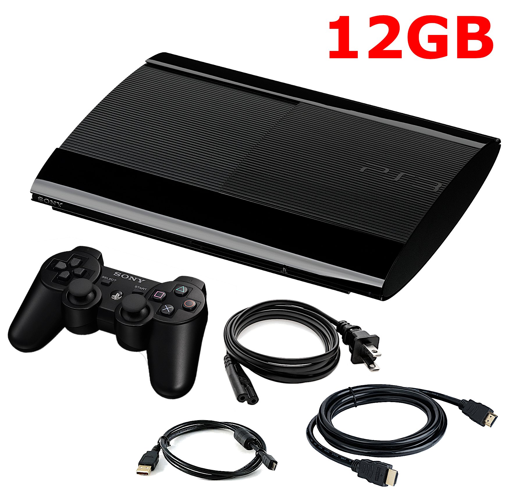 Authentic PlayStation 3 PS3 Super Slim Console 12GB 250GB 500GB + US | eBay
