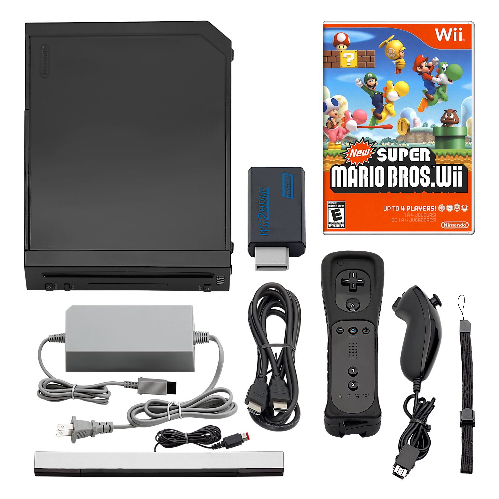 Nintendo Wii Console HD + Plays GameCube + Pick 1-4 Remotes, Wii