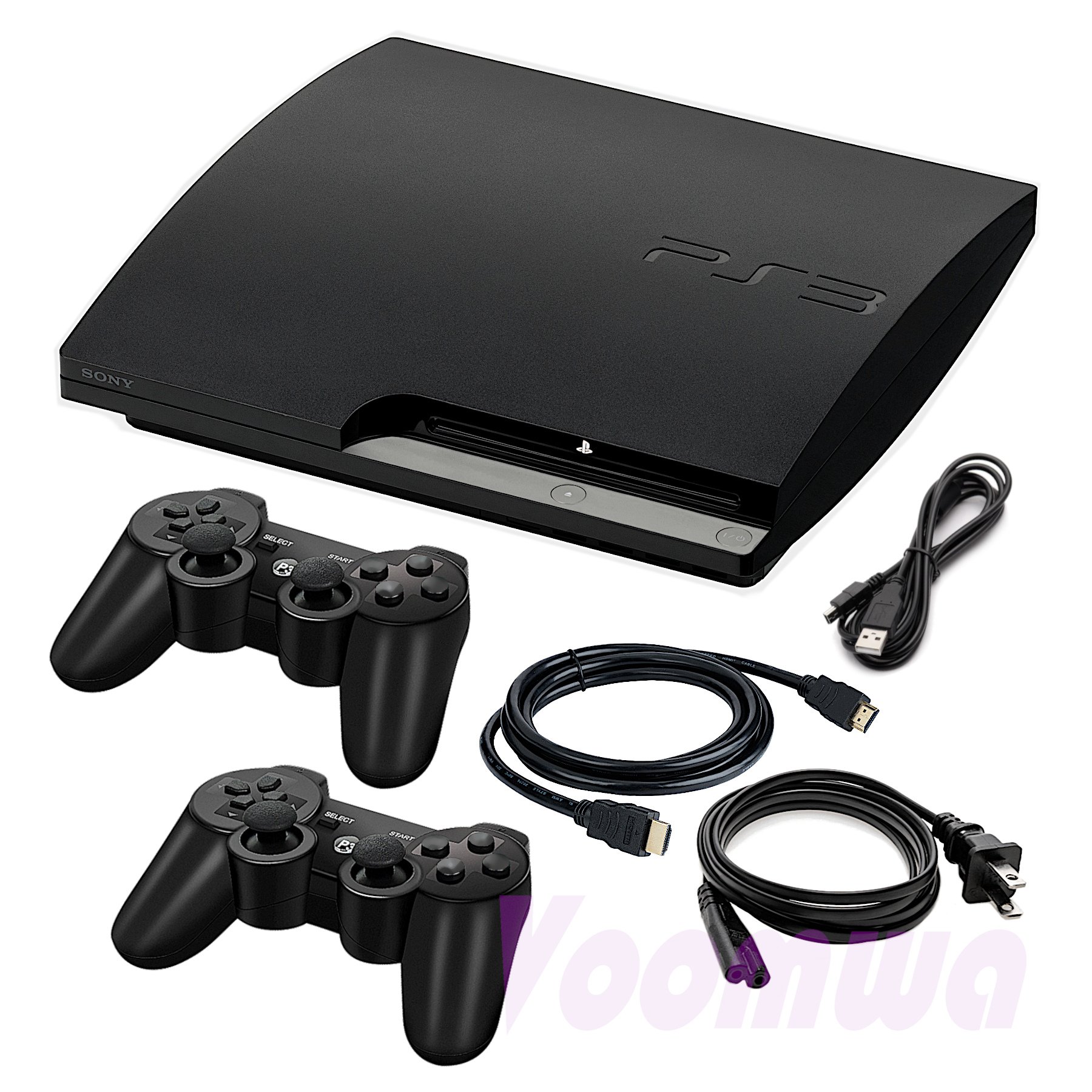 Sony PlayStation 3 PS3 Console Slim, Pick 320GB 500GB, 1-4 Controllers