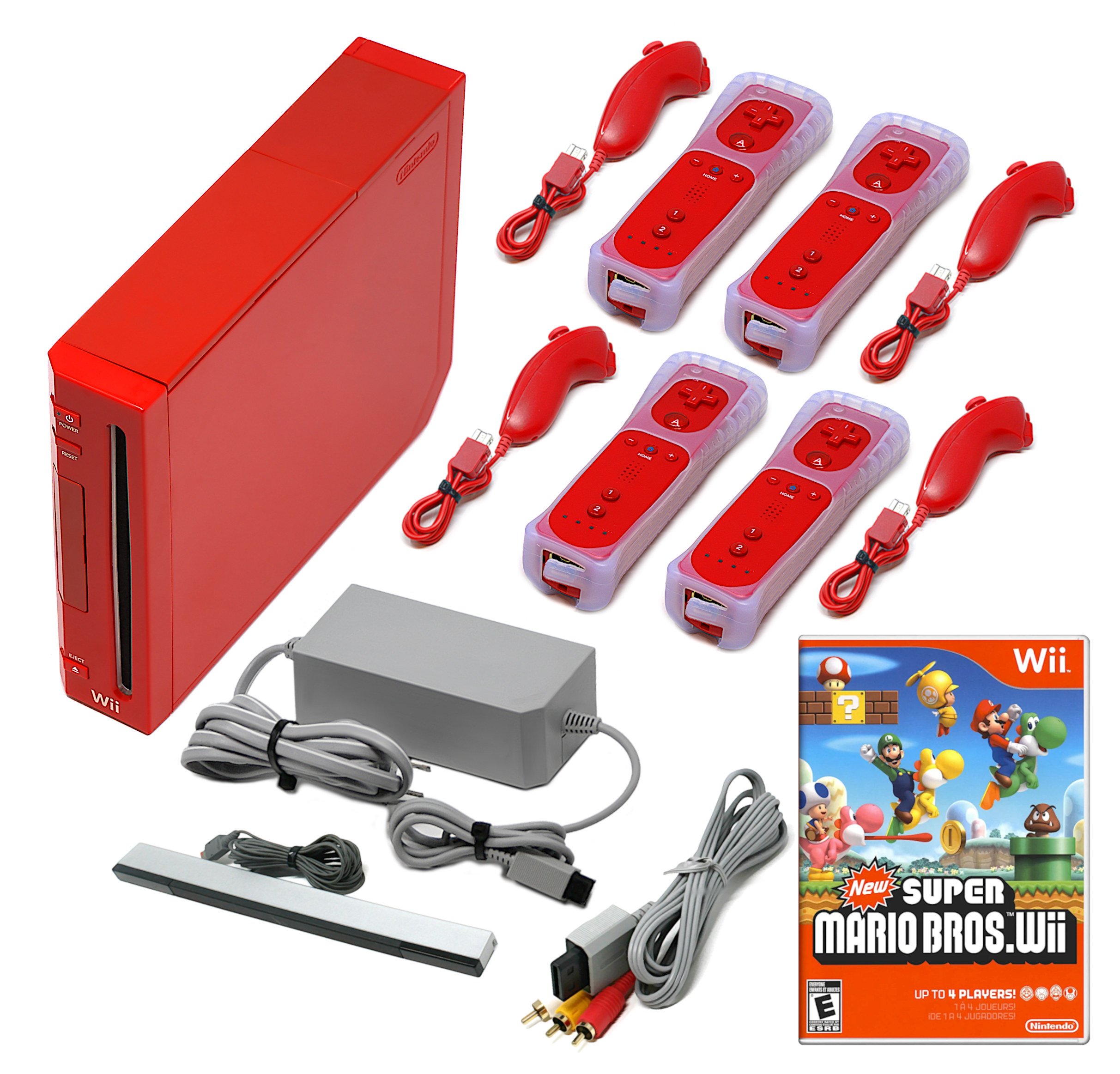 Console Wii Rossa + Telecomandi Voomwa + 1 anno di garanzia + Venditore USA - Foto 4 di 17