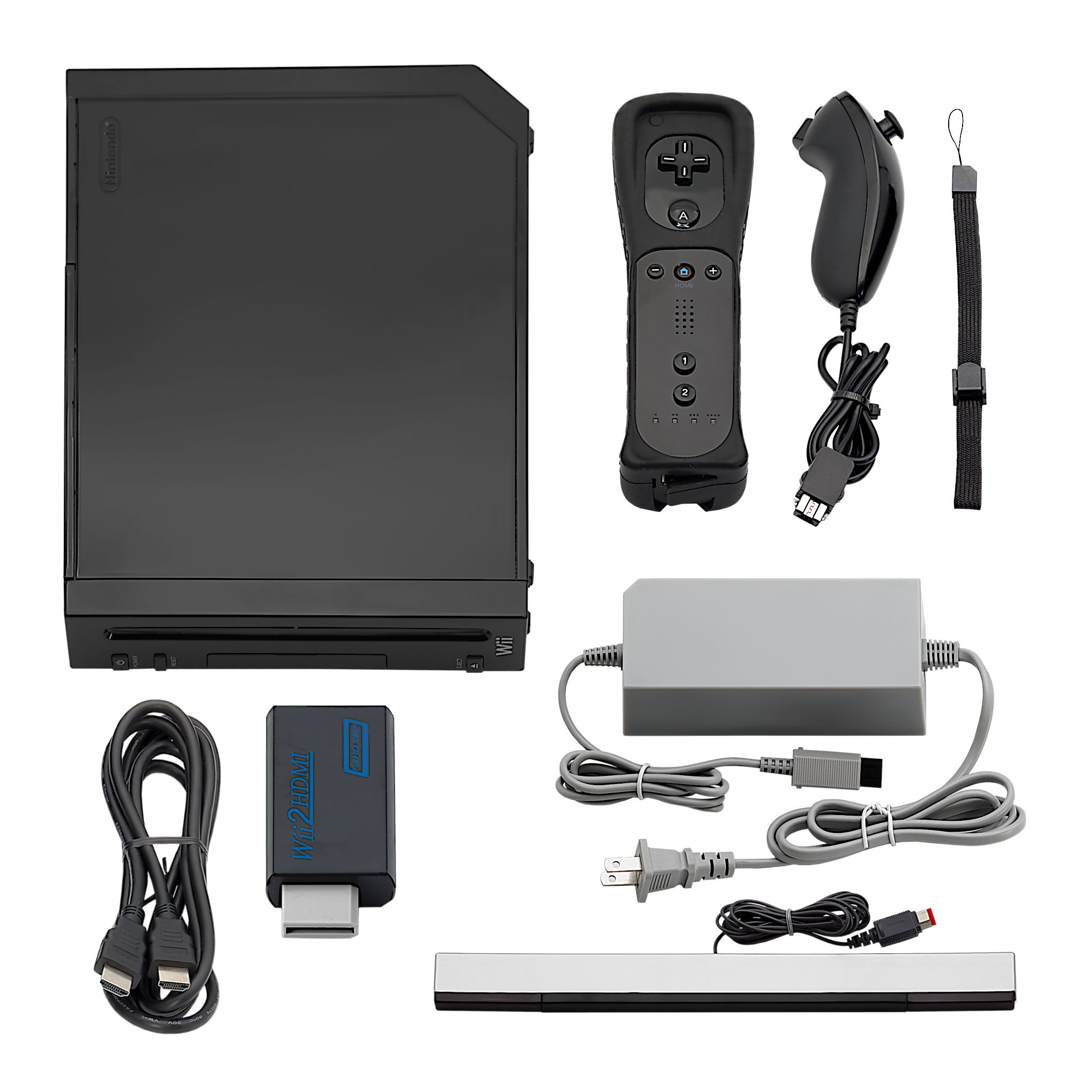 Nintendo Wii Console HD + Plays GameCube + Pick 1-4 Remotes, Wii