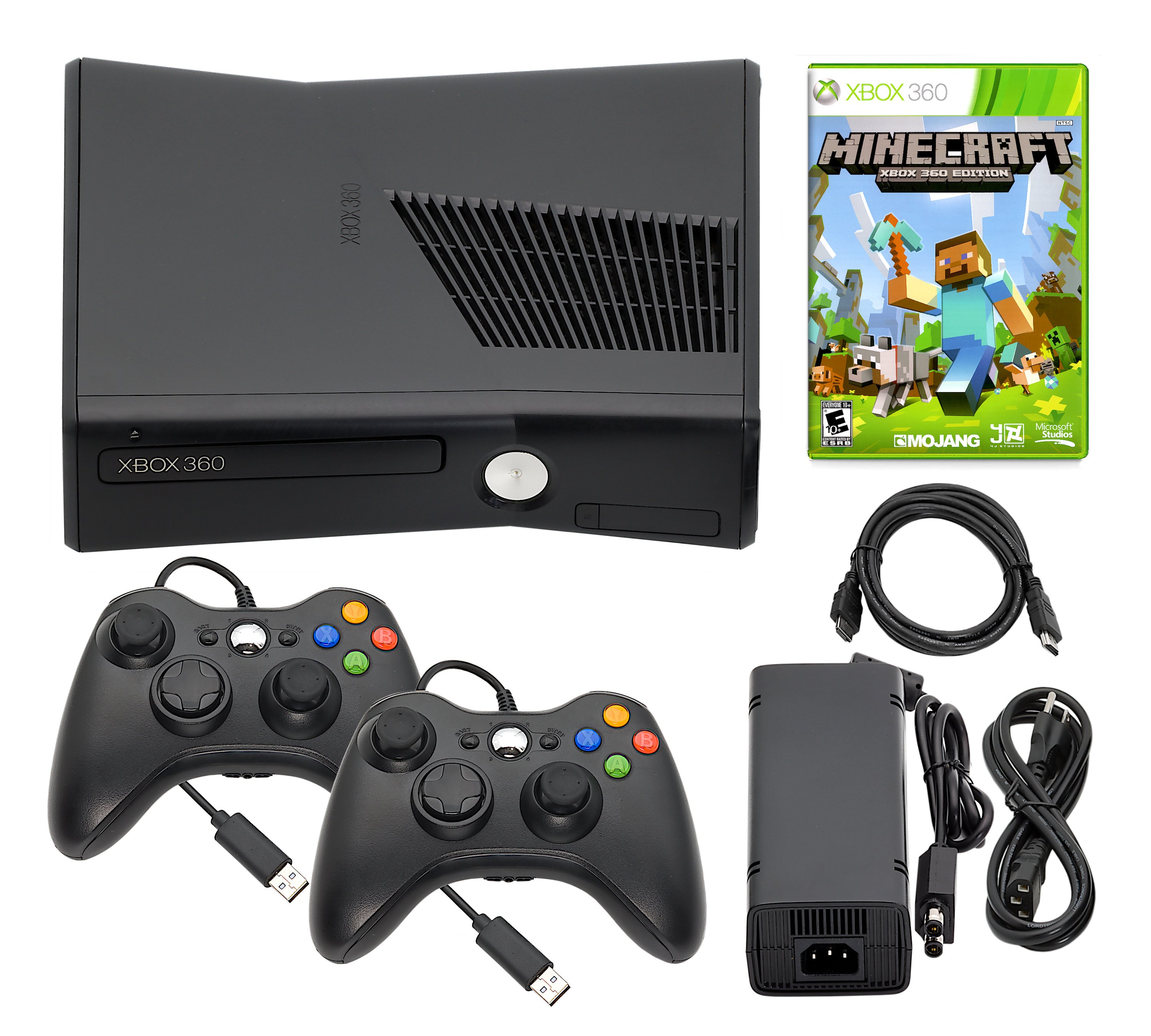 Guaranteed Xbox 360 Console S / Slim + Your choice: Minecraft or No Game + Choose storage: 4GB, 250GB or 500GB + US Seller