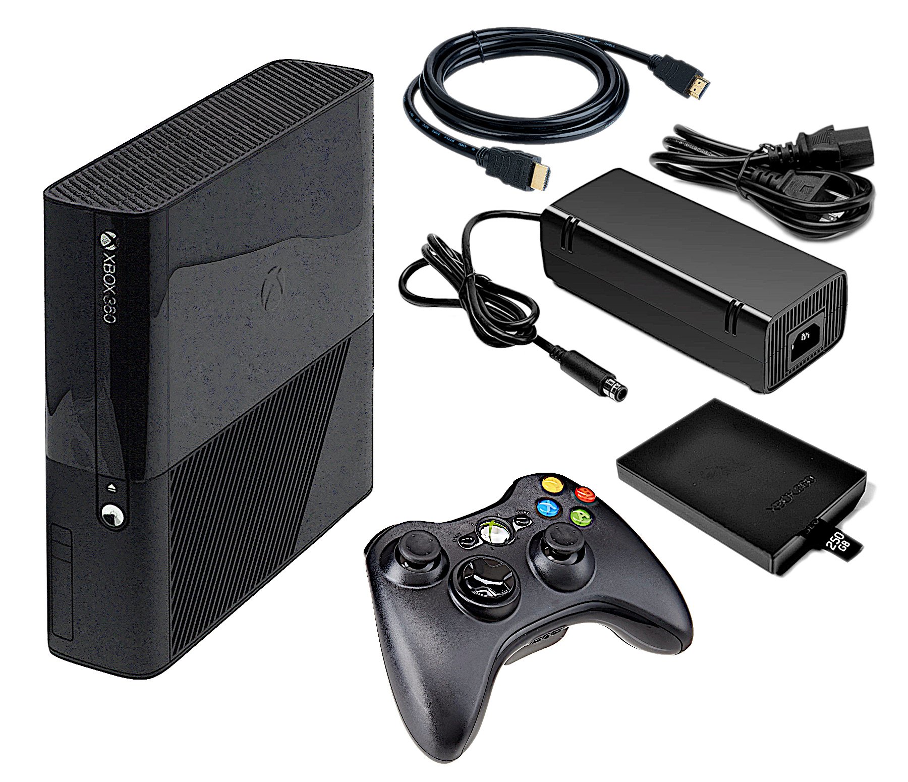 Authentic Xbox 360 Console Black Model E + 4GB 250GB 500GB +