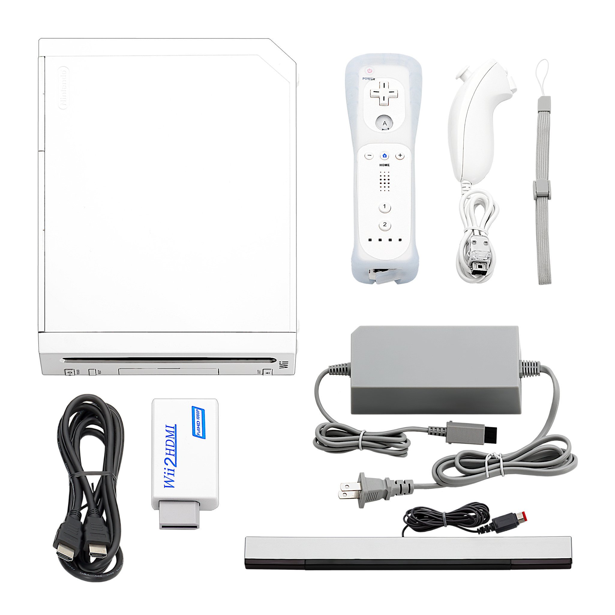 Nintendo Wii Console HD + Pick 1-4 Voomwa Remotes, Wii Sports, Mario & More