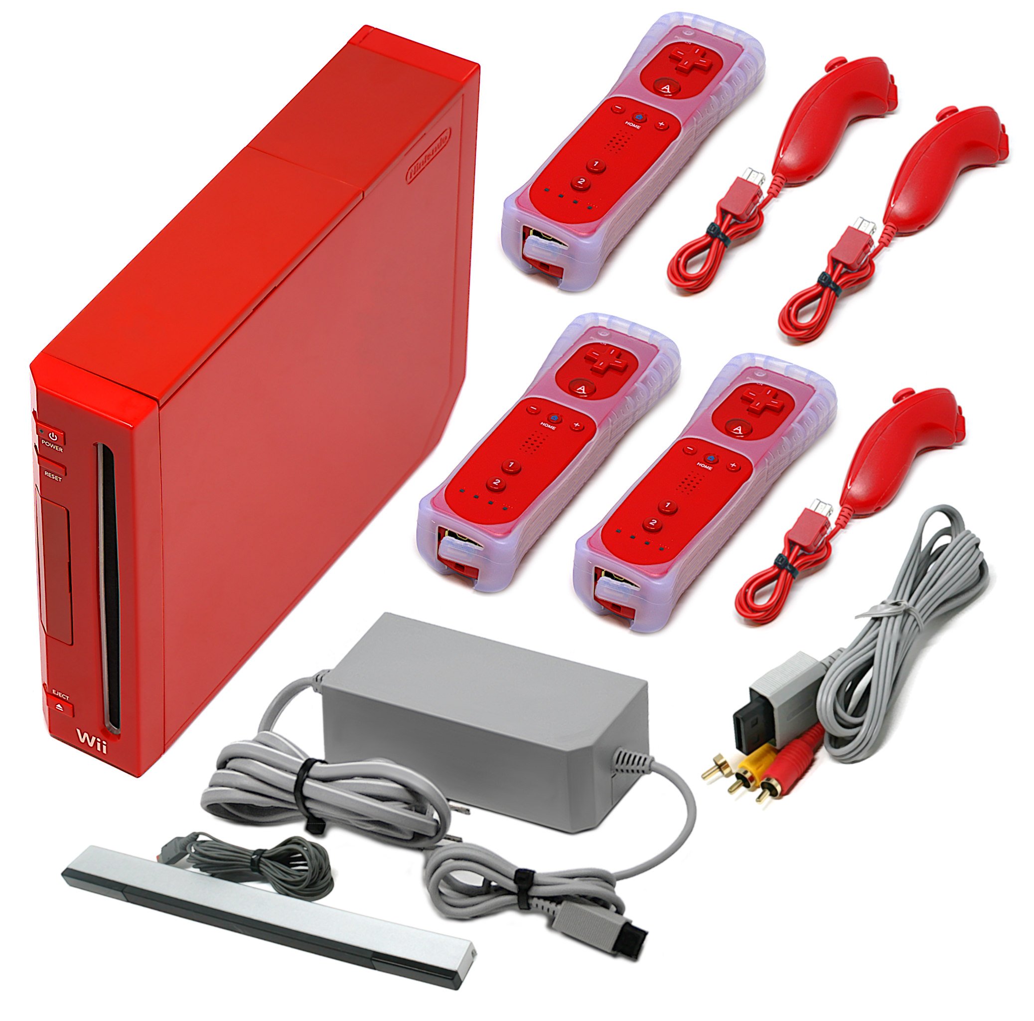 Console Wii Rossa + Telecomandi Voomwa + 1 anno di garanzia + Venditore USA - Foto 9 di 17