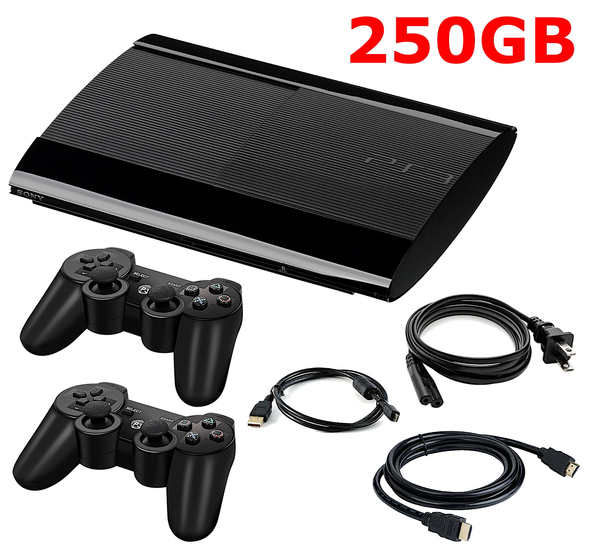 Guaranteed PlayStation 3 PS3 Super Slim + Pick 12GB 250GB 500GB + US Seller