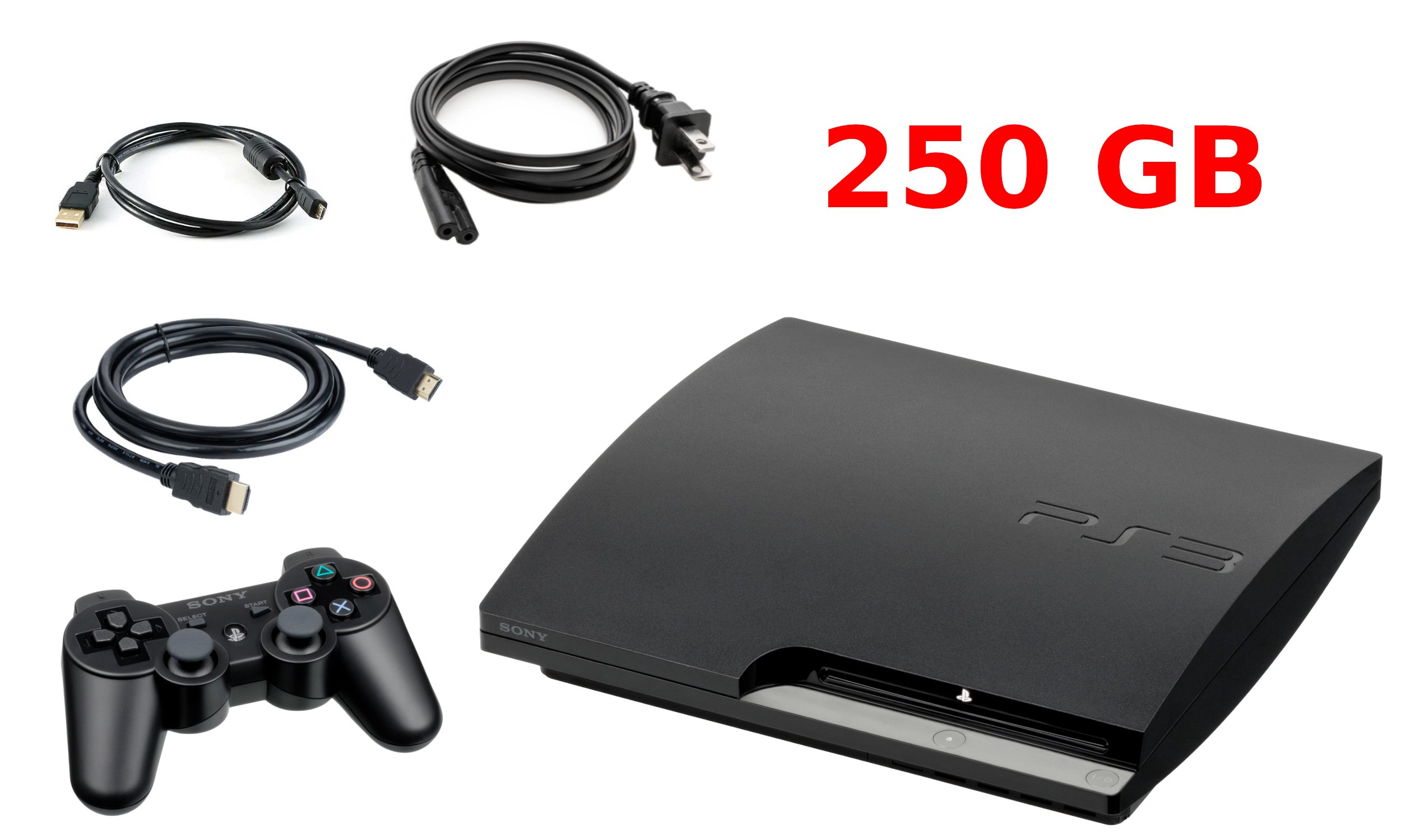 Prefix PS3 Sony PlayStation 3 Super Slim 500 GB used console game for playstation  3 - AliExpress
