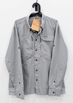 Simms Men's Guide Fishing Shirt - Large - Cinder #14440-255-40 | eBay