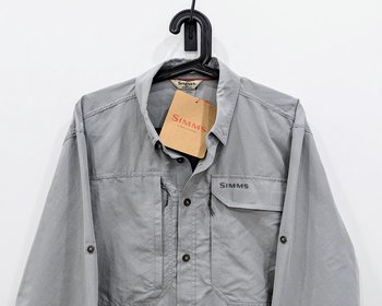 Simms Men's Guide Fishing Shirt - Large - Cinder #14440-255-40 | eBay