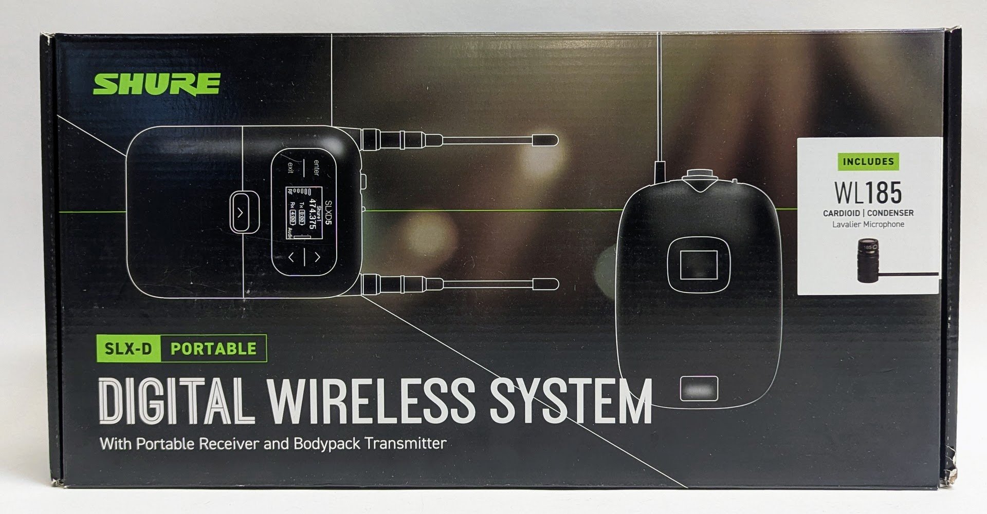 Shure SLXD15/85-J52 Digital Wireless Bodypack System with WL185 Lavalier Mic