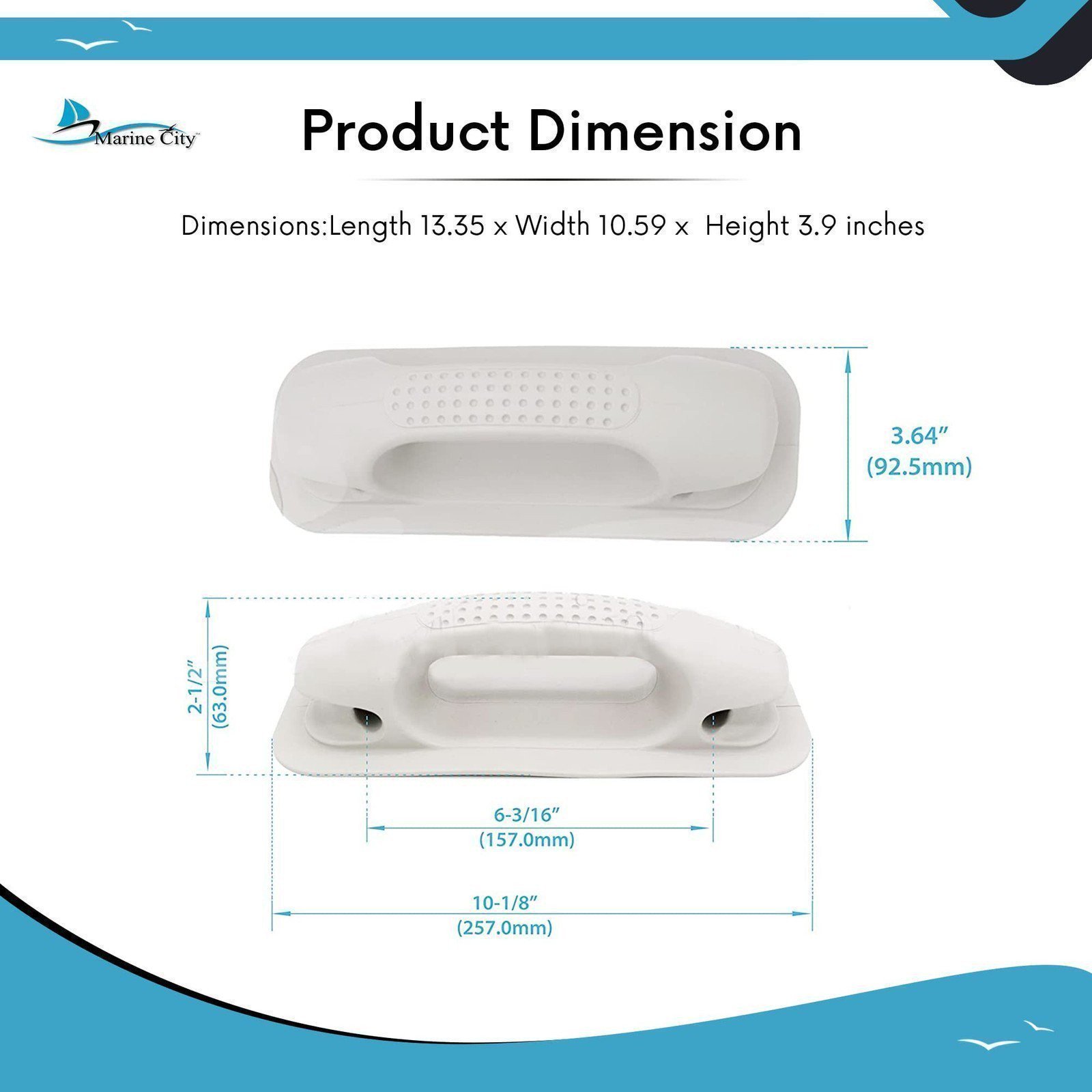 MARINE CITY Stainless Steel Quick Release Snap Davits Set with Black Handle Pad