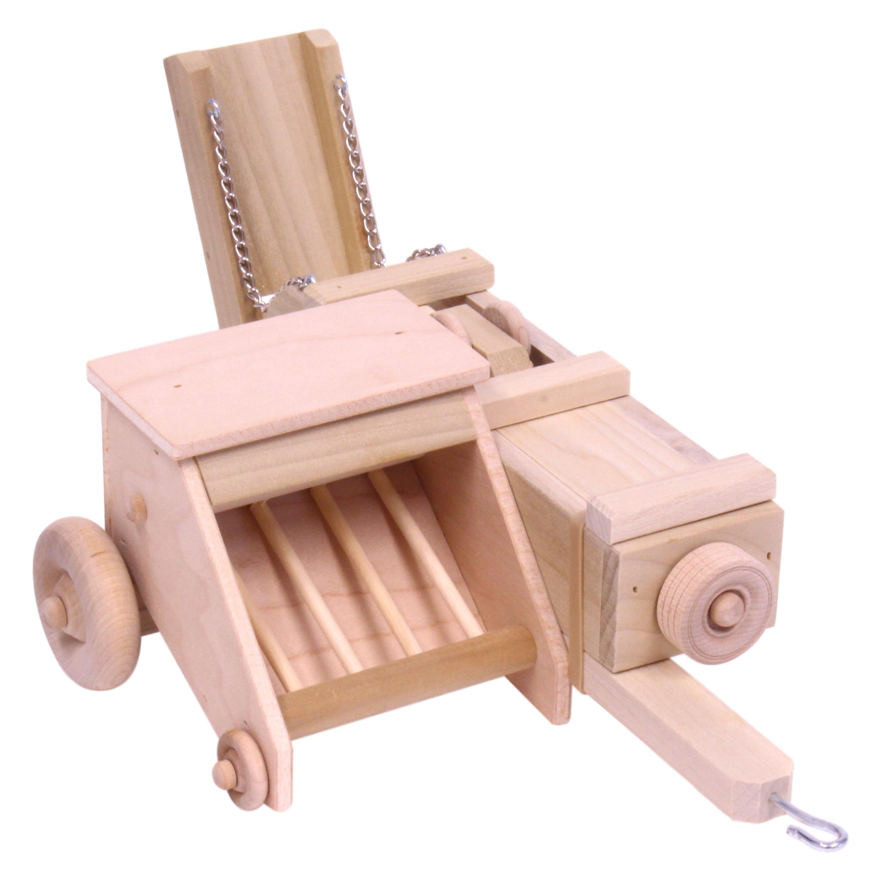 Amish-Made Wooden Toy Hay Baler | eBay