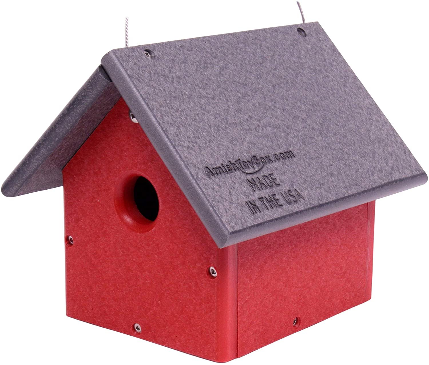 Amish-Made Chickadee or Wren House, Poly Lumber Bird House - Foto 17 di 19