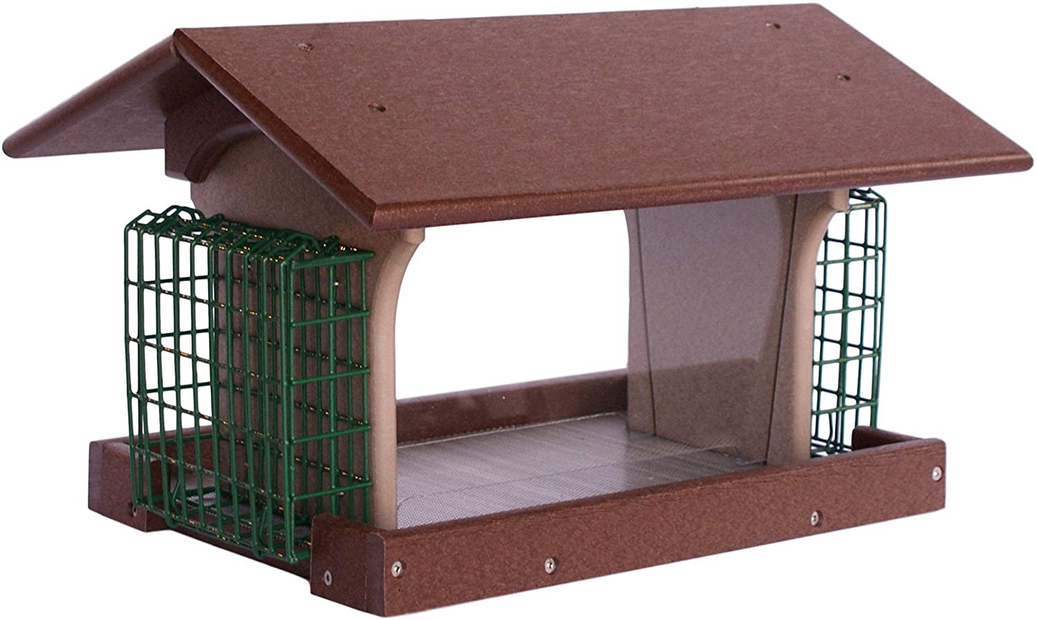 Amish-Made Deluxe Vogelfutterhaus mit Suethalter, umweltfreundliches Poly-Holz - Bild 8 von 8