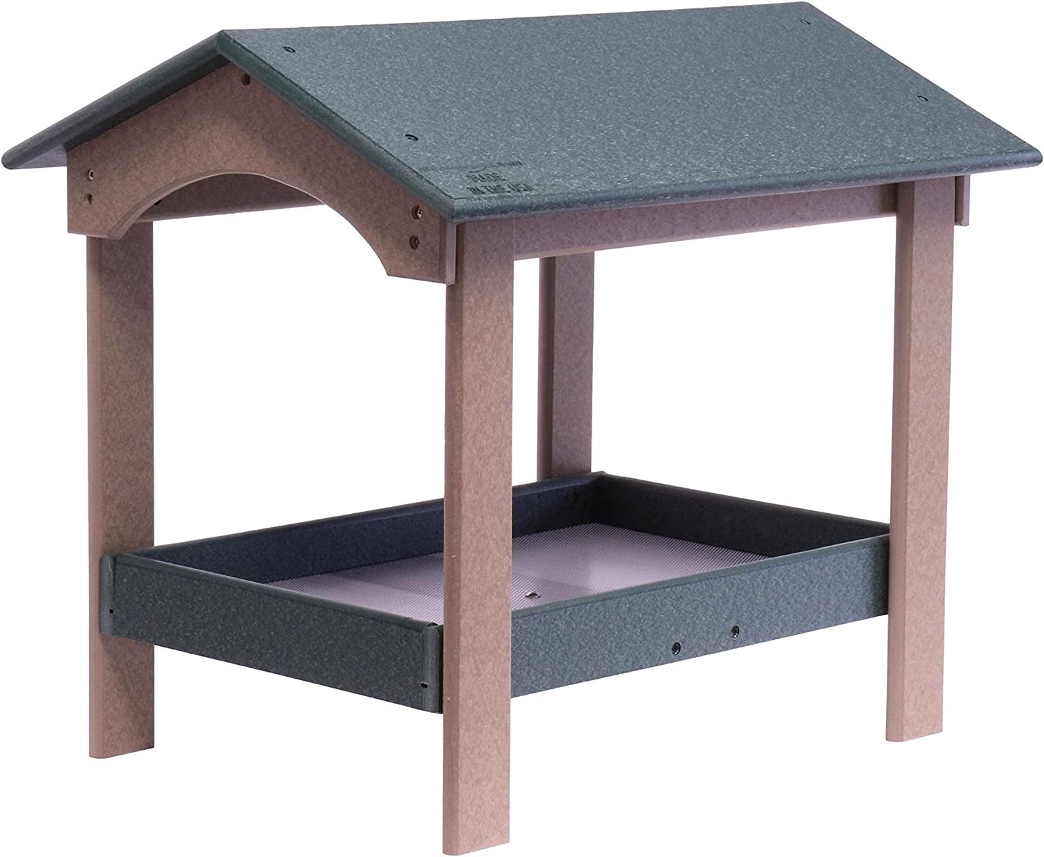 AmishToyBox.com Ground Bird Feeder, Deluxe Fly-Through Covered Feeder for... - Picture 12 of 12