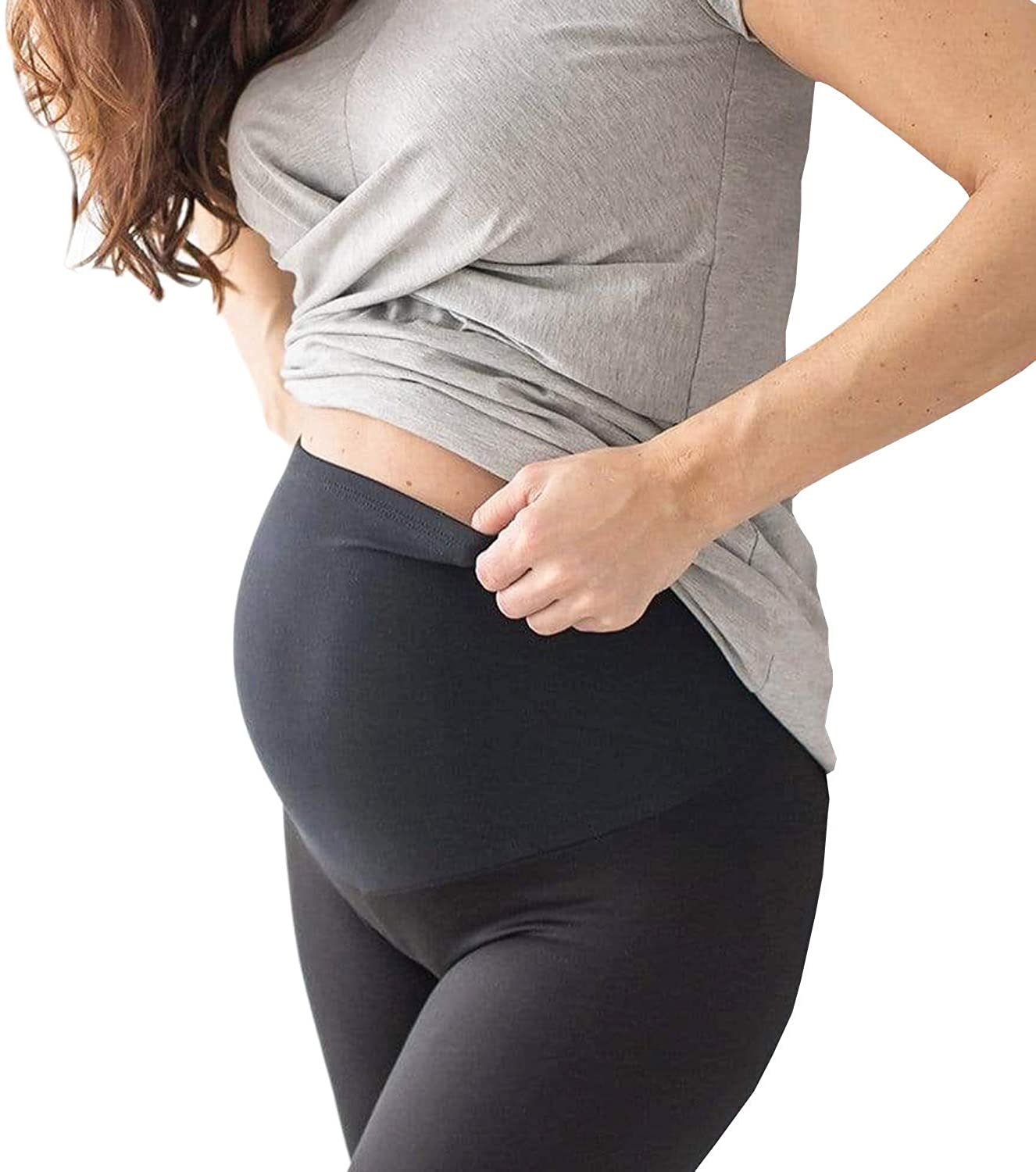 Maternity Leggings Over The Belly - Secret Fit Belly Maternity Workout ...
